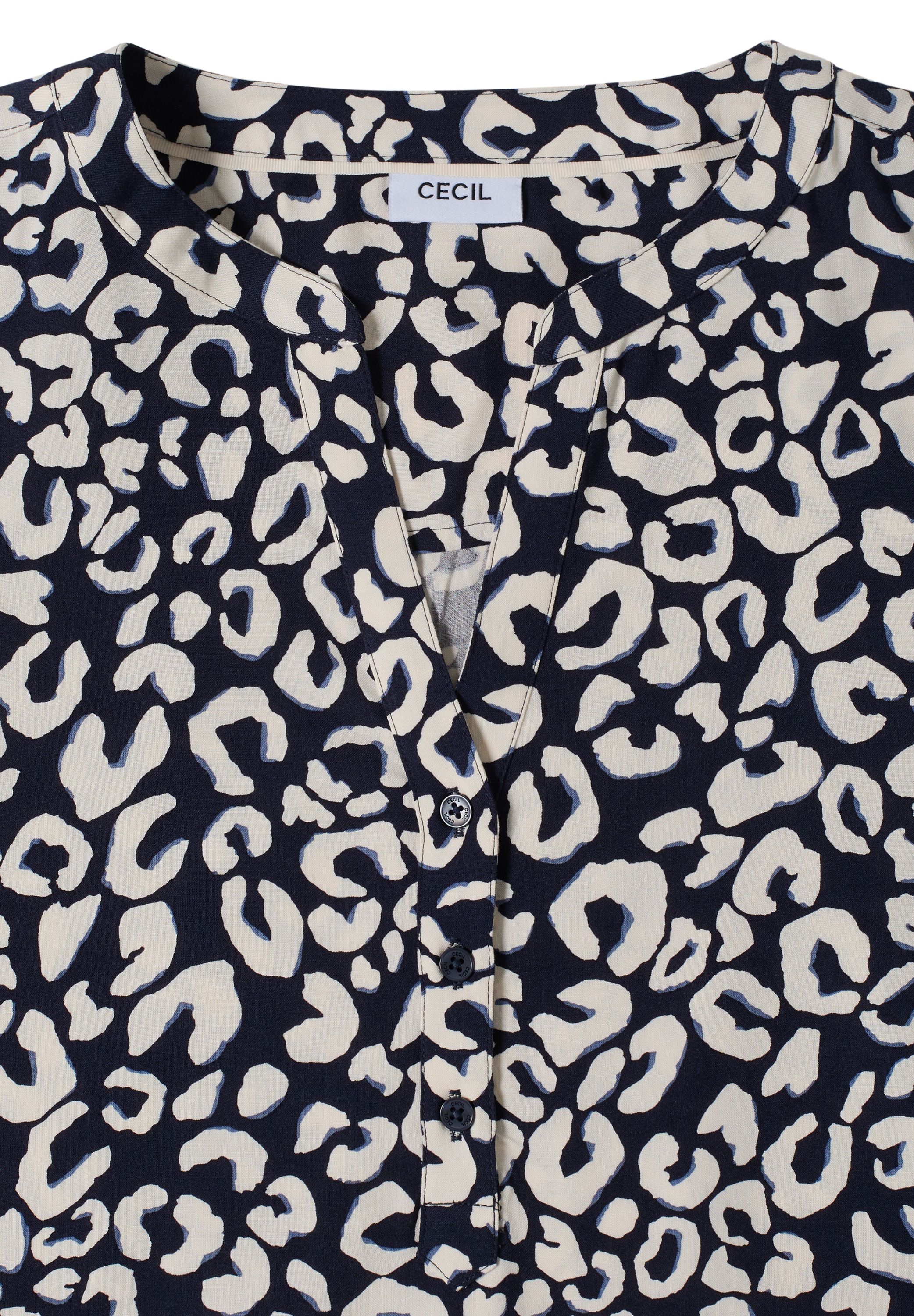 Cecil Blouse à pression blouse d'été avec motif léopard