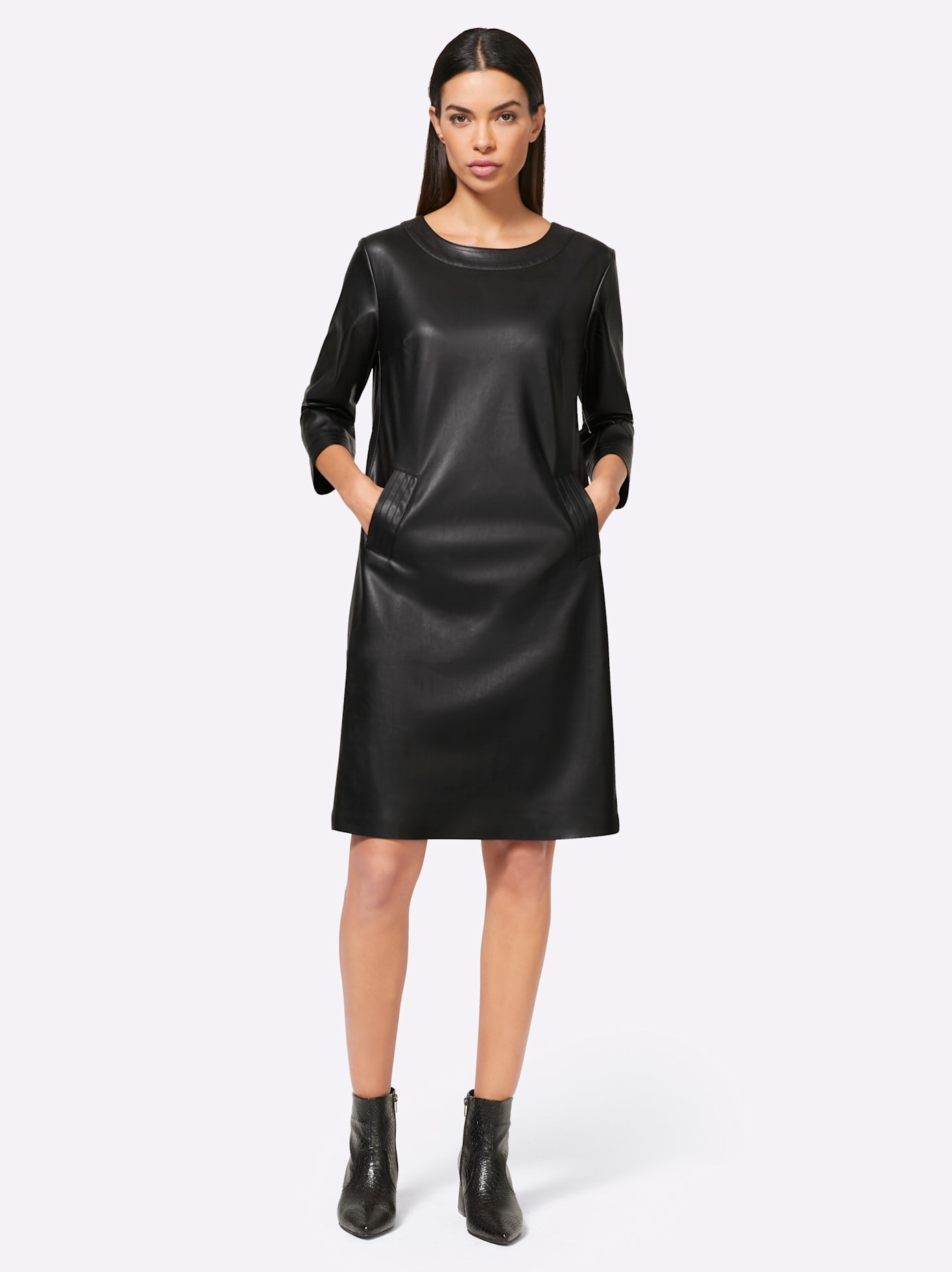 heine Lederkleid »Lederimitat-Kleid«