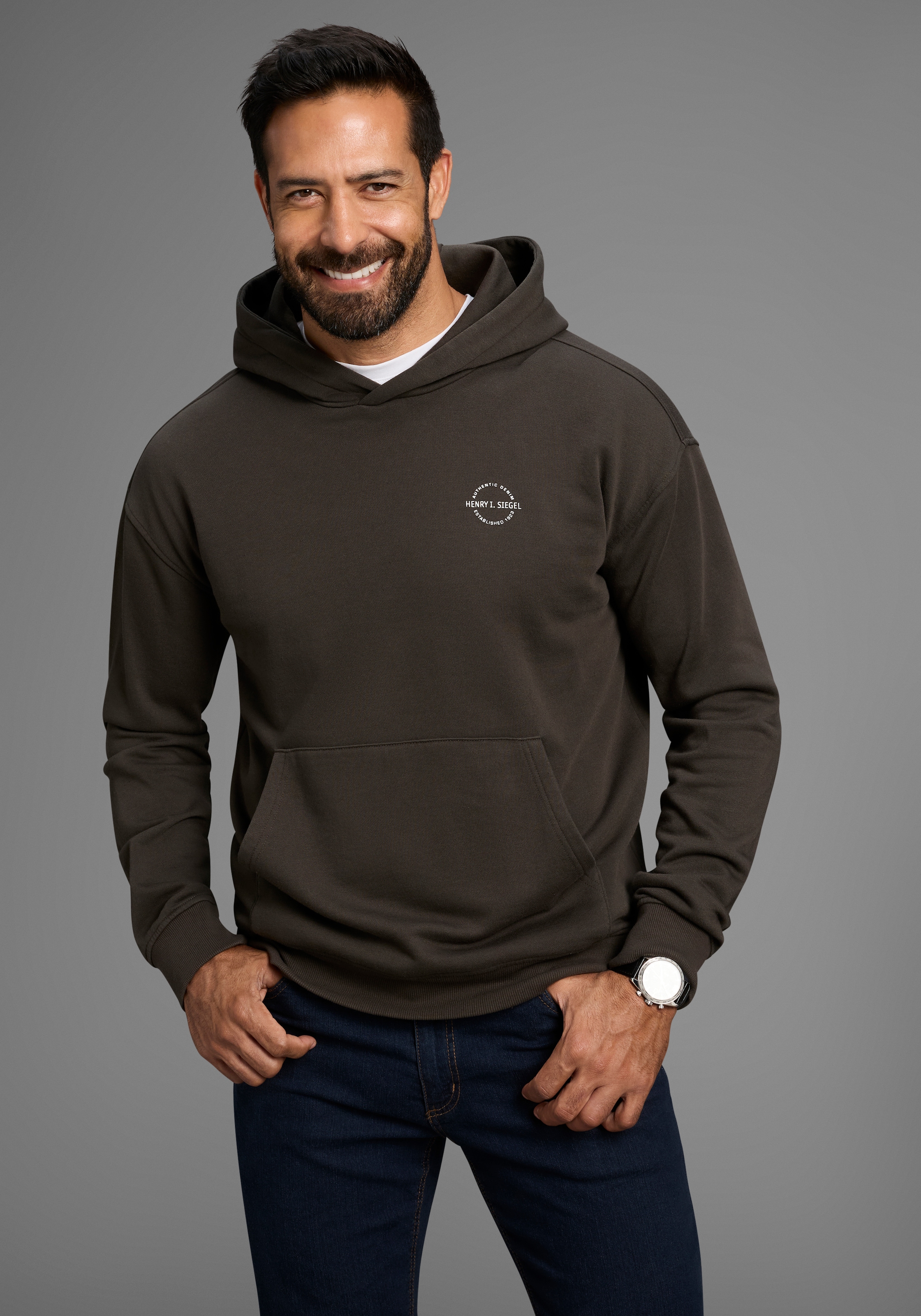 Image of H.I.S Kapuzensweatshirt, ohne Kordeln an der Kapuze