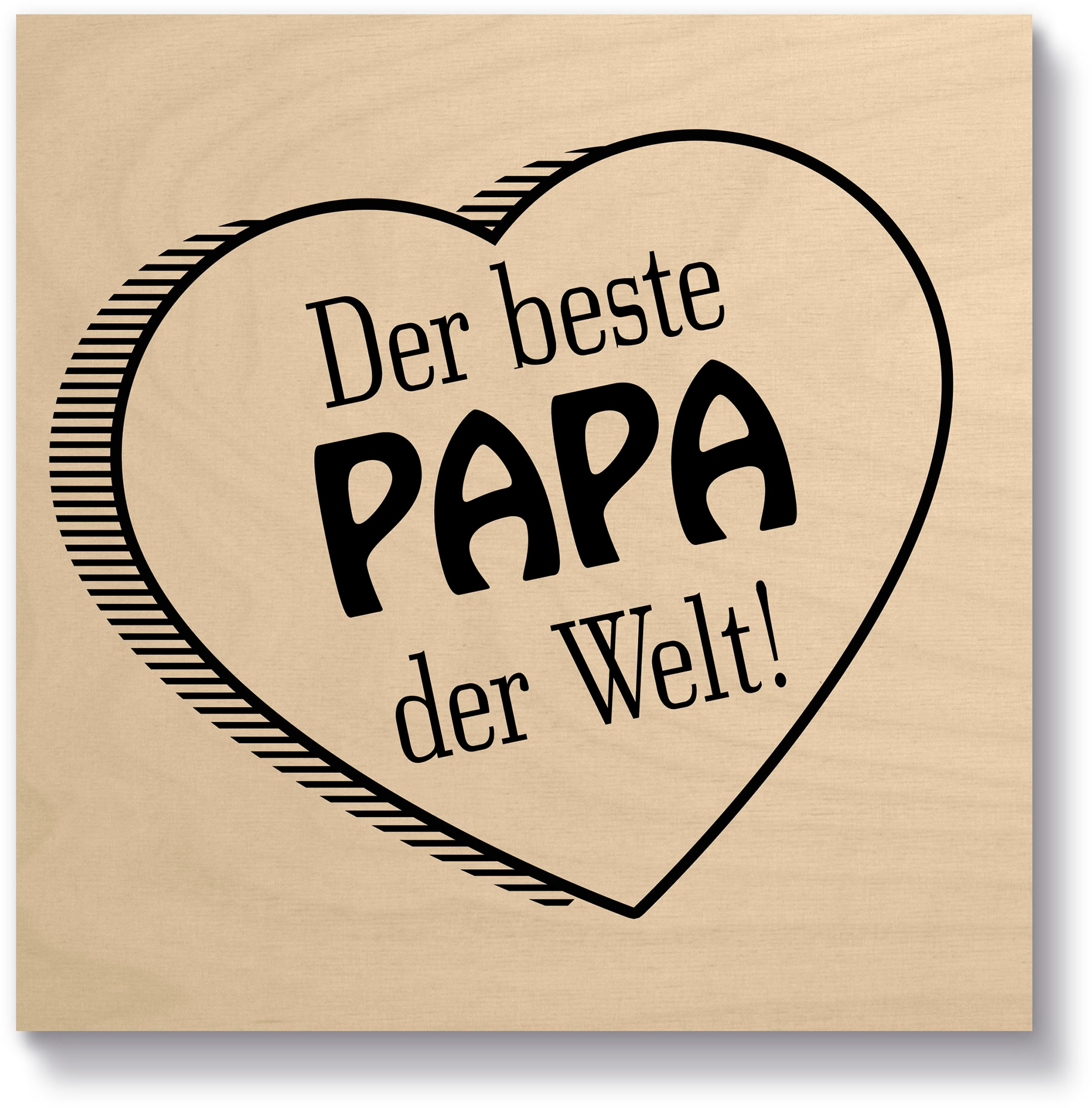 Holzbild »Der beste Papa der Welt«, (1 St.)