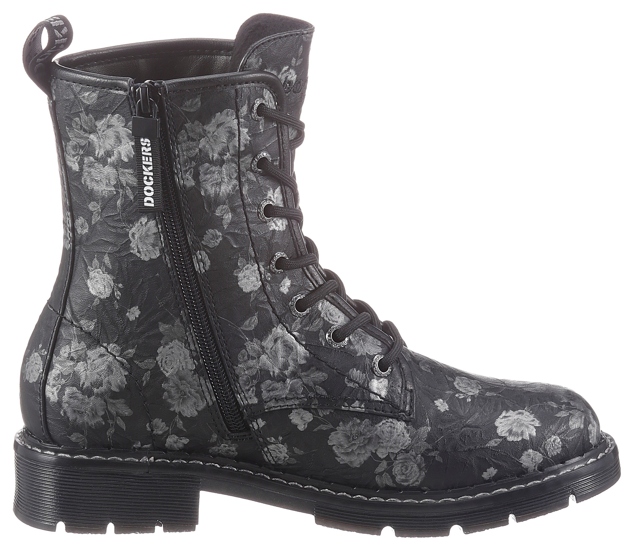 Dockers by Gerli Schnürboots, mit Blumendruck