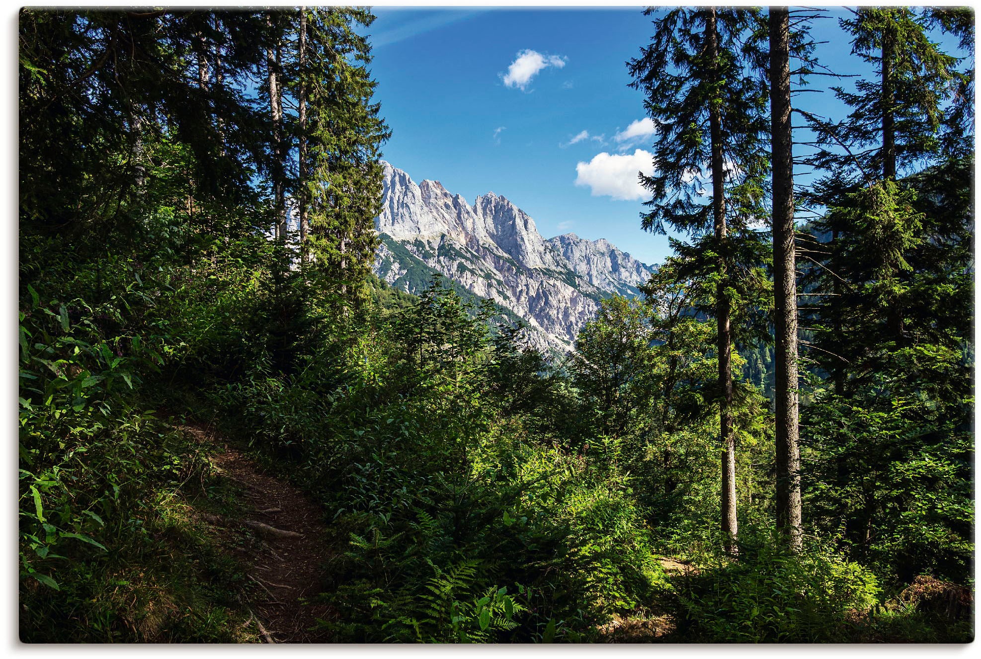 Image of Artland Wandbild »Landschaft im Klausbachtal«, Waldbilder, (1 St.), in vielen Grössen & Produktarten - Alubild / Outdoorbild für den Aussenbereich, Leinwandbild, Poster, Wandaufkleber / Wandtattoo auch für Badezimmer geeignet bei Ackermann Versand Schweiz