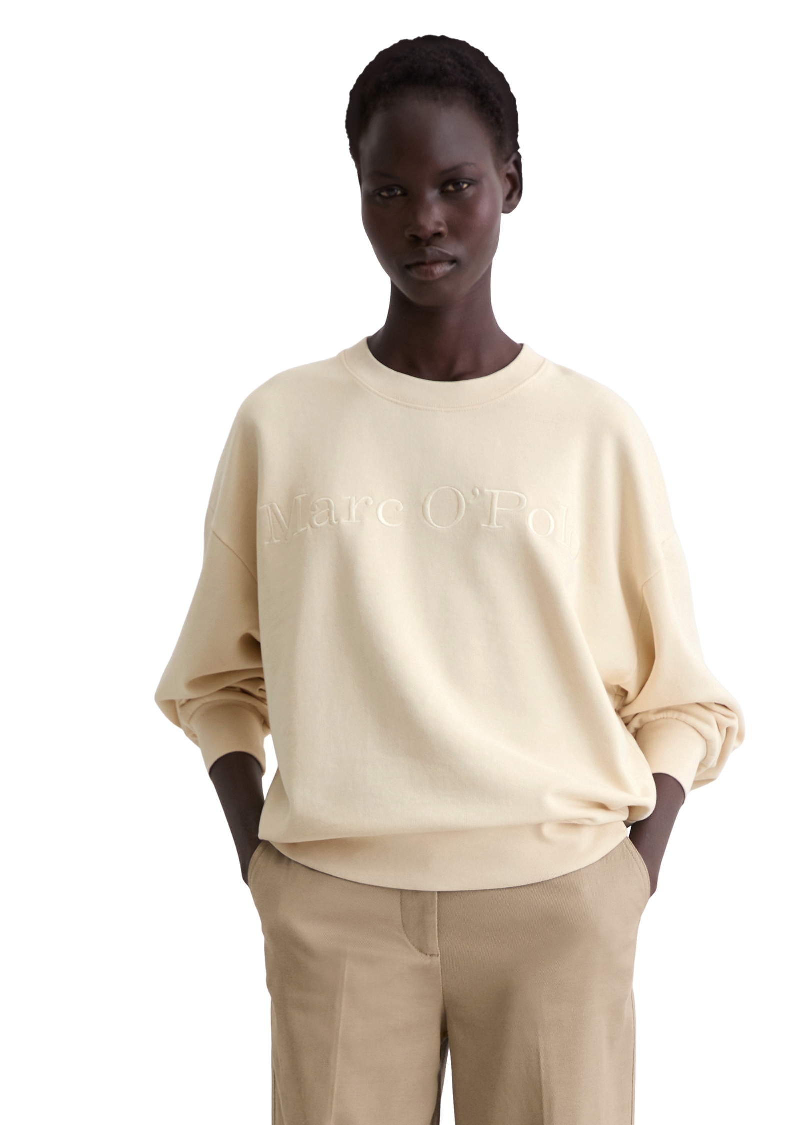 Image of Marc OPolo Sweatshirt, mit Logo-Stickerei