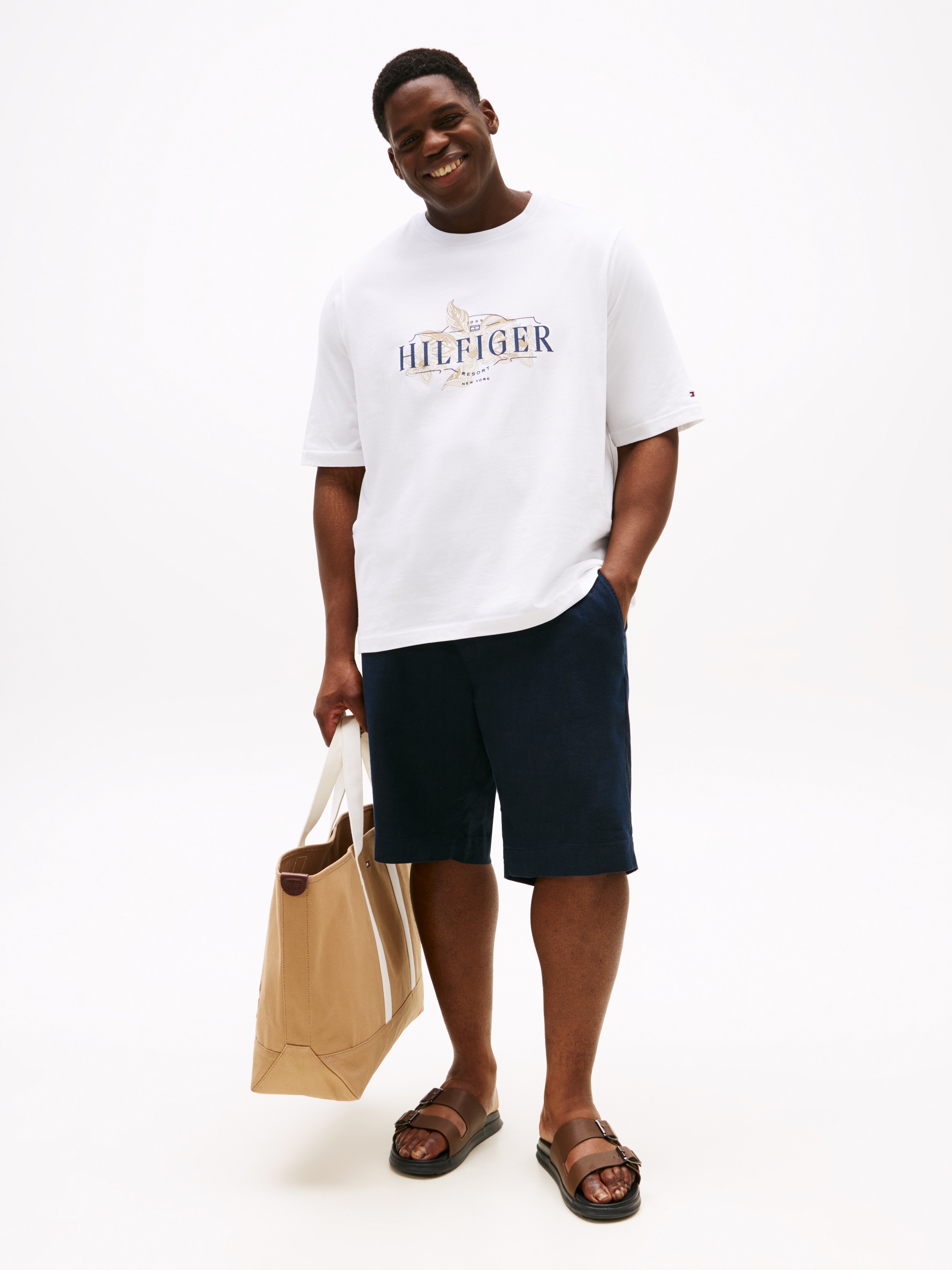 Tommy Hilfiger Big & Tall T-Shirt »BT-TROPICAL FLRAL HILFIGER TEE-B«, Grosse Grössen