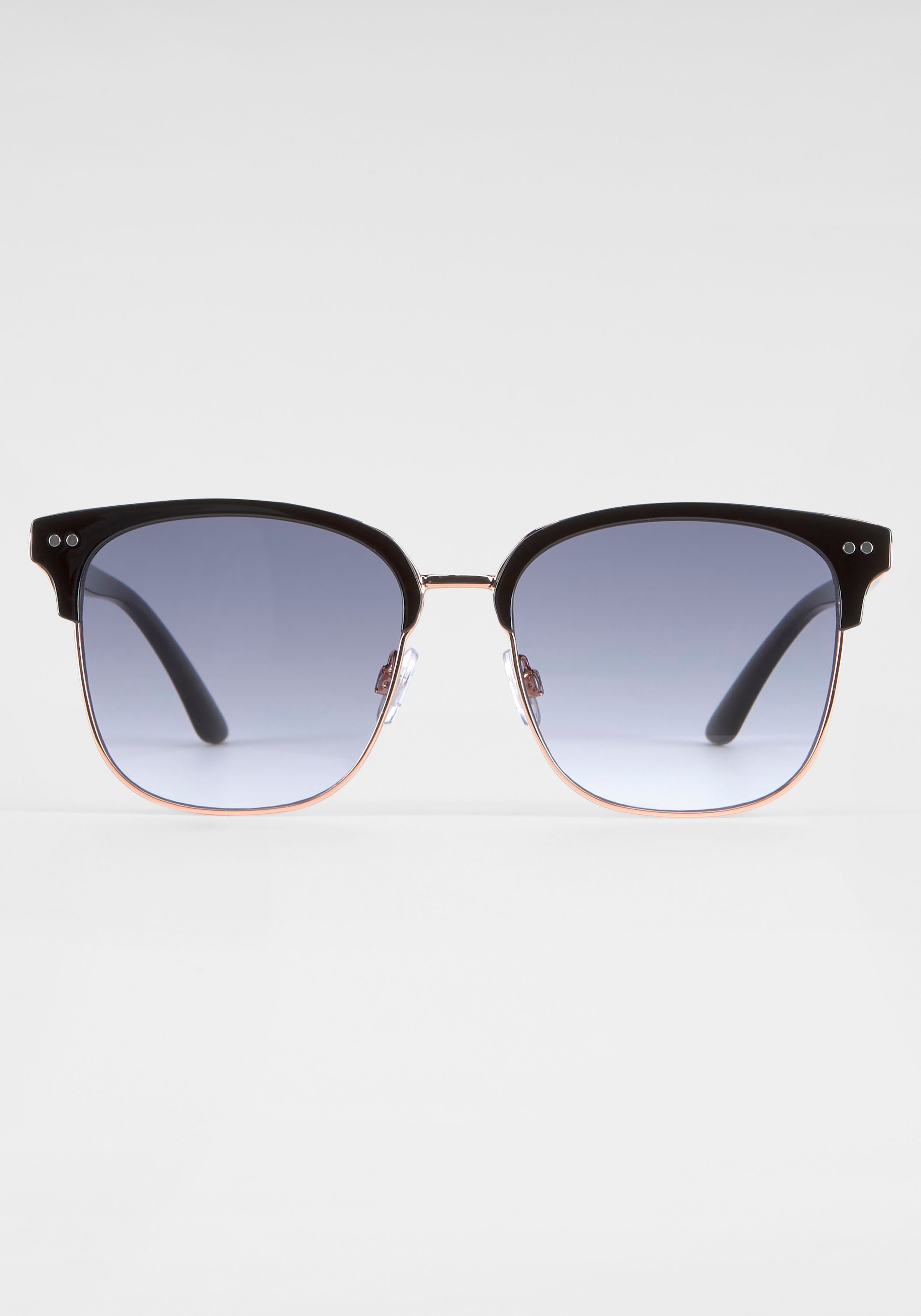 ♕ BACK IN BLACK gebogenen Gläsern mit bestellen Eyewear Sonnenbrille, versandkostenfrei