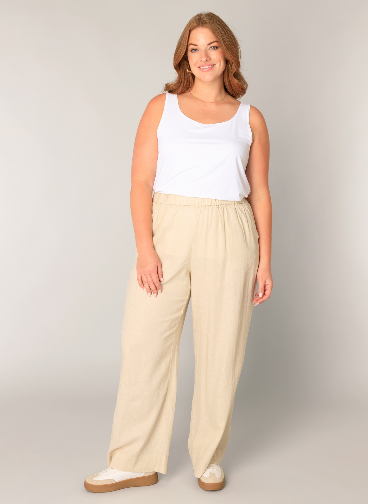 Base Level Curvy Leinenhose »Yula«  Grosse Grössen