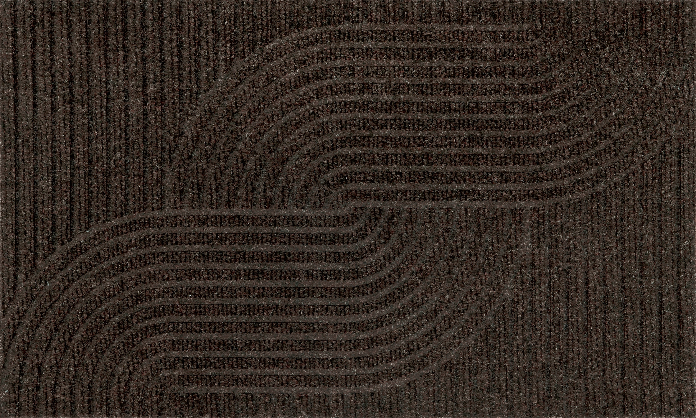 Image of wash+dry by Kleen-Tex Fussmatte "Loop dark brown" rechteckig 8 mm Höhe