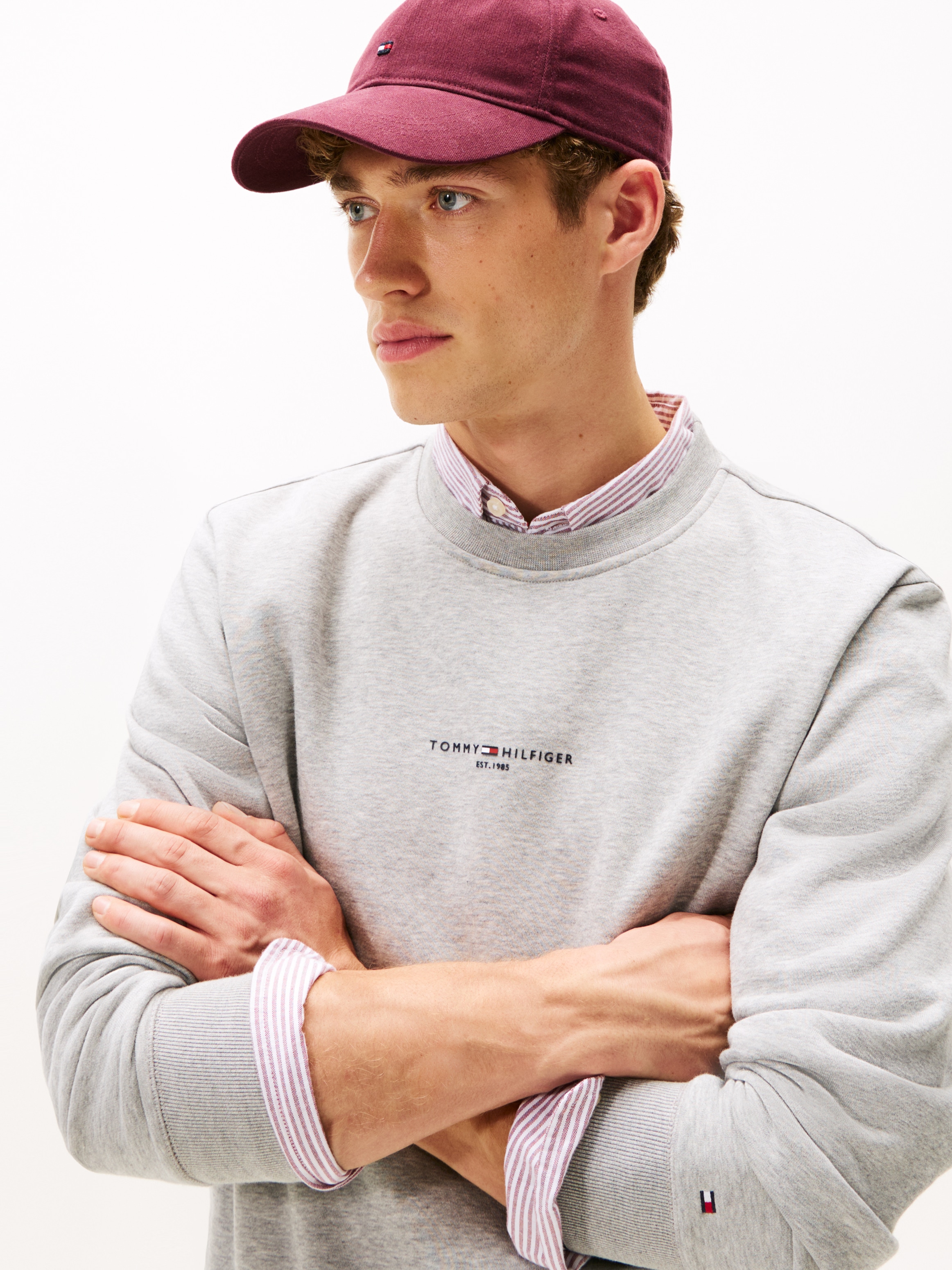 Tommy Hilfiger Sweatshirt »TOMMY LOGO TIPPED CREWNECK«
