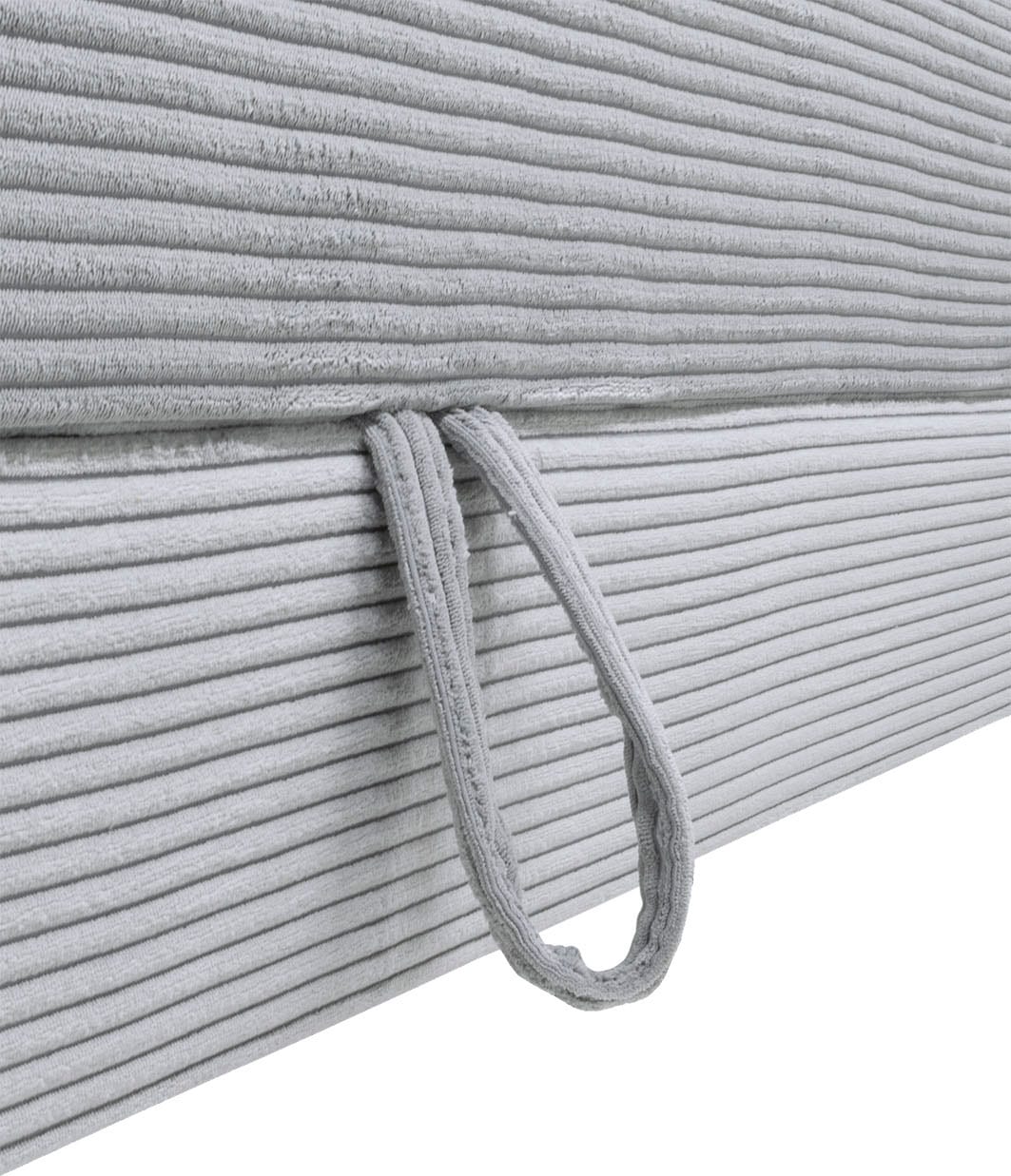 Home affaire Ecksofa »Night & Day L-Form, B: 321 cm, mit Dauer-Schlaffunktion 180x200 cm« Bettfunktion, Bettkasten, Topper & 3 Zierkissen, Boxspringbett in Cord