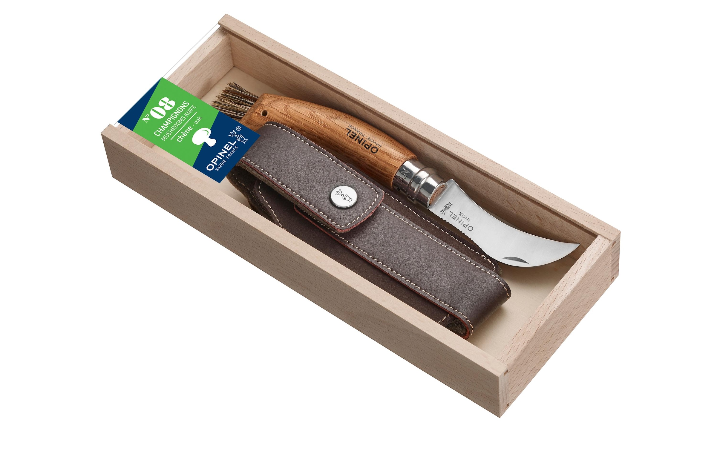 Gemüsemesser »Opinel N°8 Geschenkbox«, (1 tlg.), Holzart: Eiche