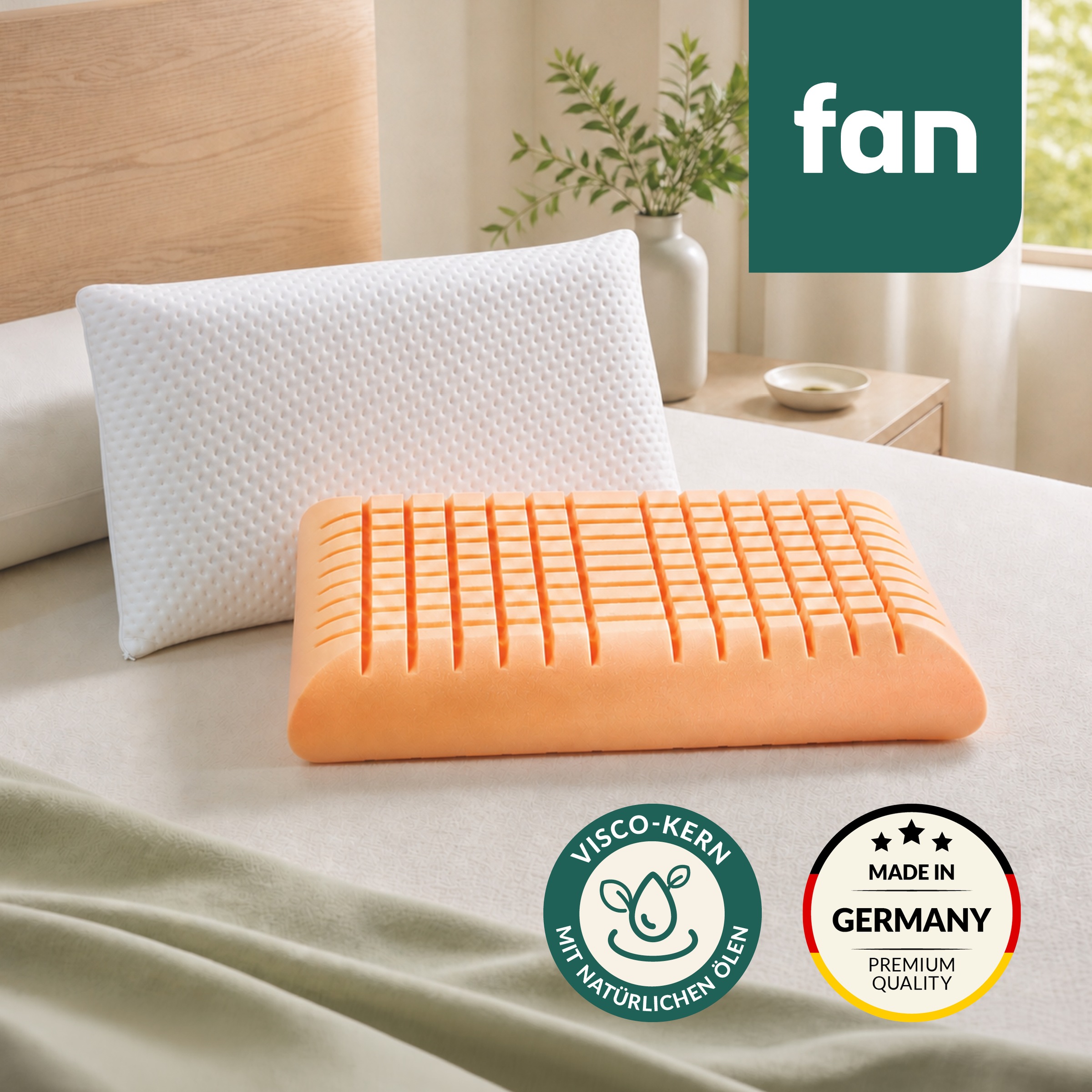 fan Nackenstützkissen »Soja Dream« Füllung: Viscoschaum 1 Stk. tlg. mit einer Höhe von ca 10 cm