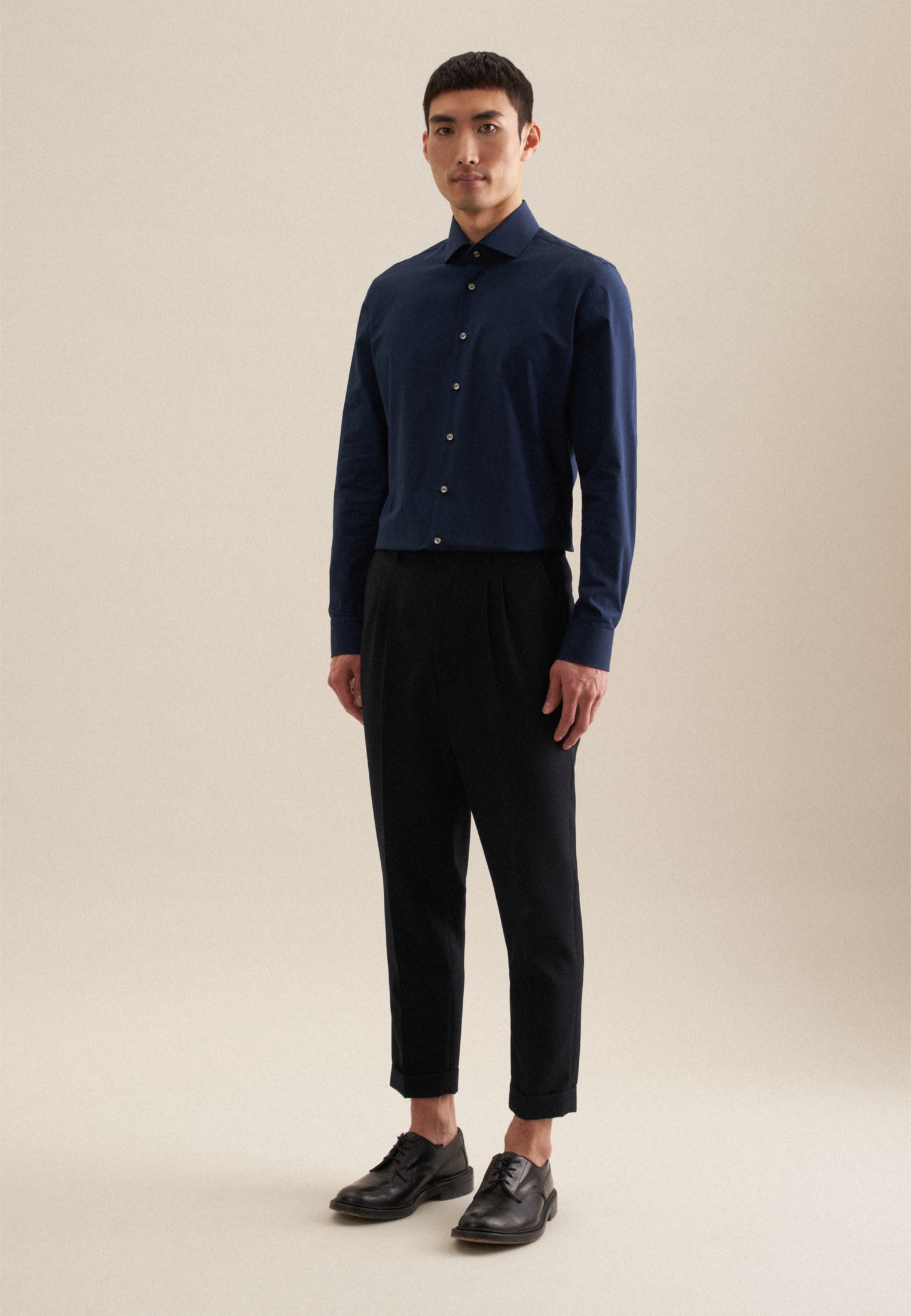 seidensticker Businesshemd »Schwarze Rose« Slim 1/1 Kentkragen