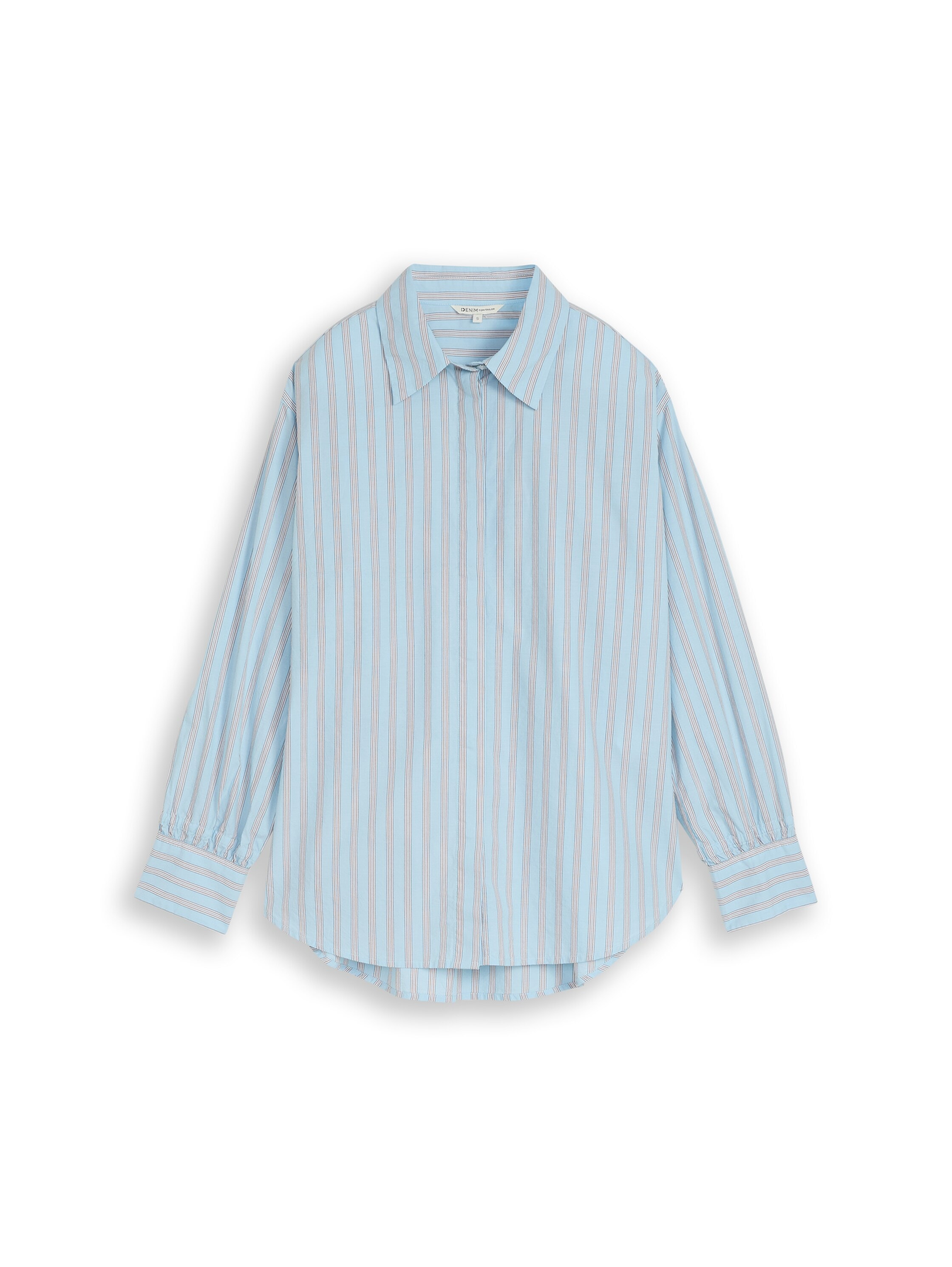 TOM TAILOR Denim Blouse classique mit Streifen Muster
