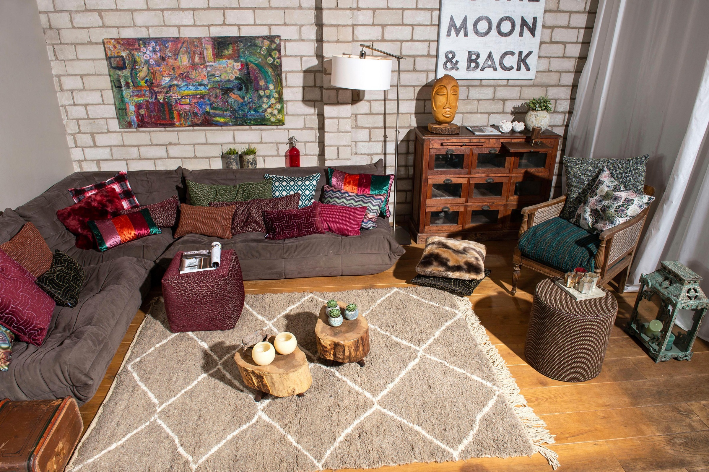 H.O.C.K. Dekokissen »Lima« mit feinem Muster, Kissenhülle mit Füllung, 1 Stück