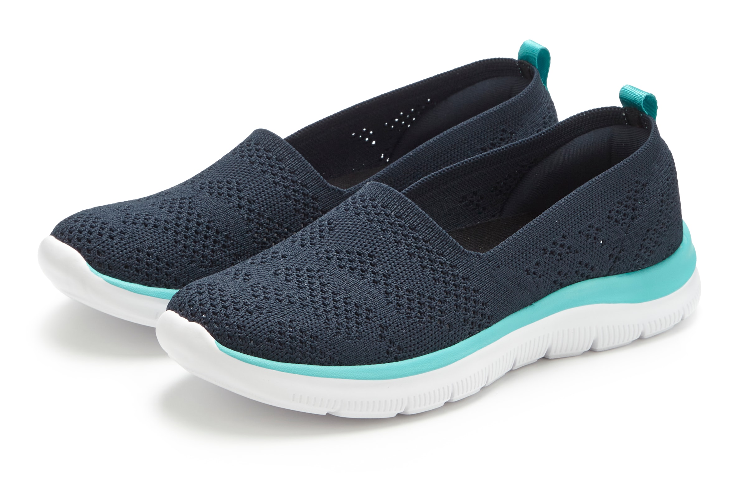 Image of LASCANA Slipper "Ballerina, Sneaker, Freizeitschuh, Slip-On-Sneaker," NEU zum Reinschlüpfen, ultraleicht VEGAN