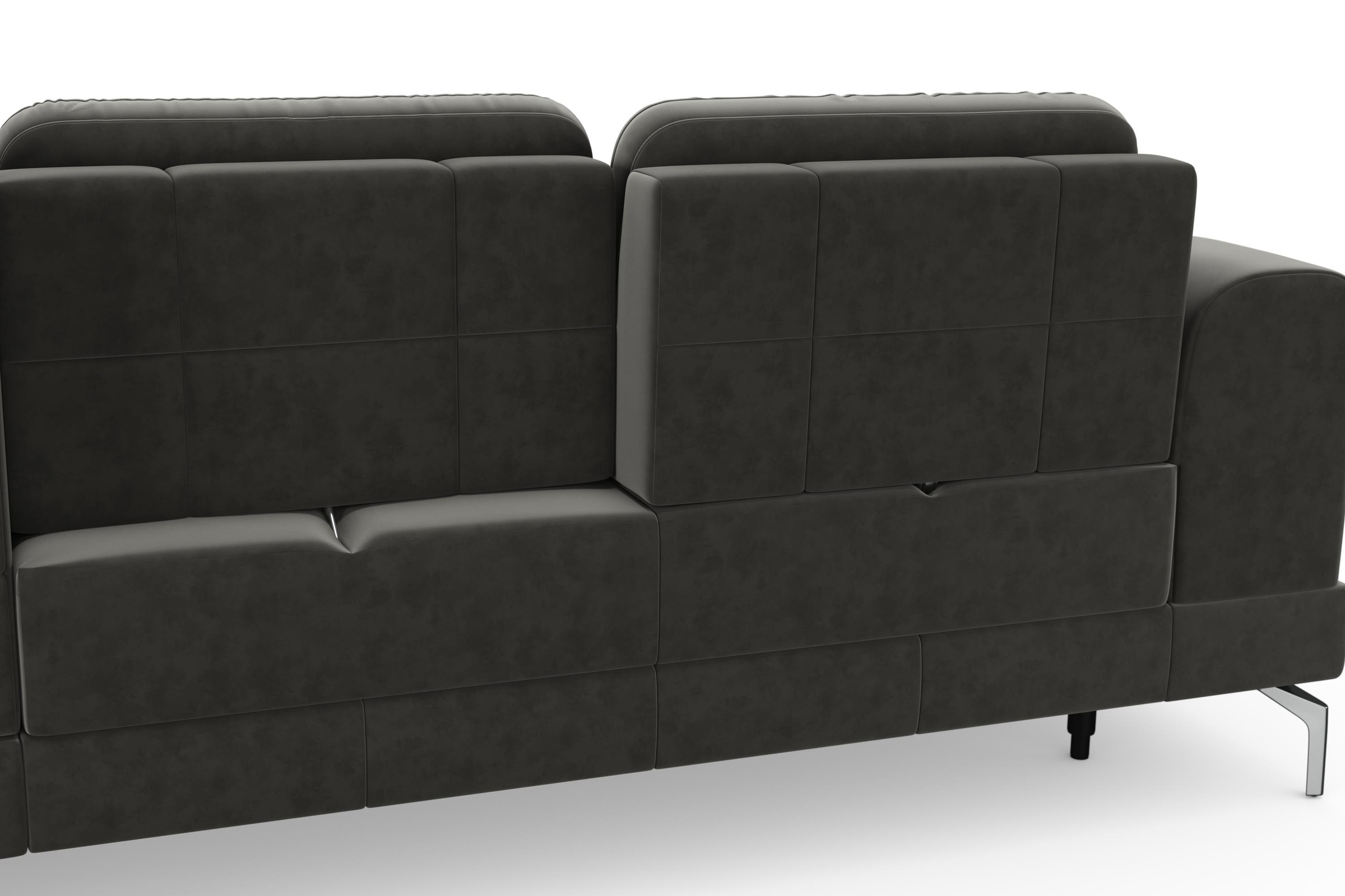 sit&more Ecksofa »Bendigo L-Form« inklusive Sitztiefenverstellung, Bodenfreiheit 15 cm, 2 Fussfarben