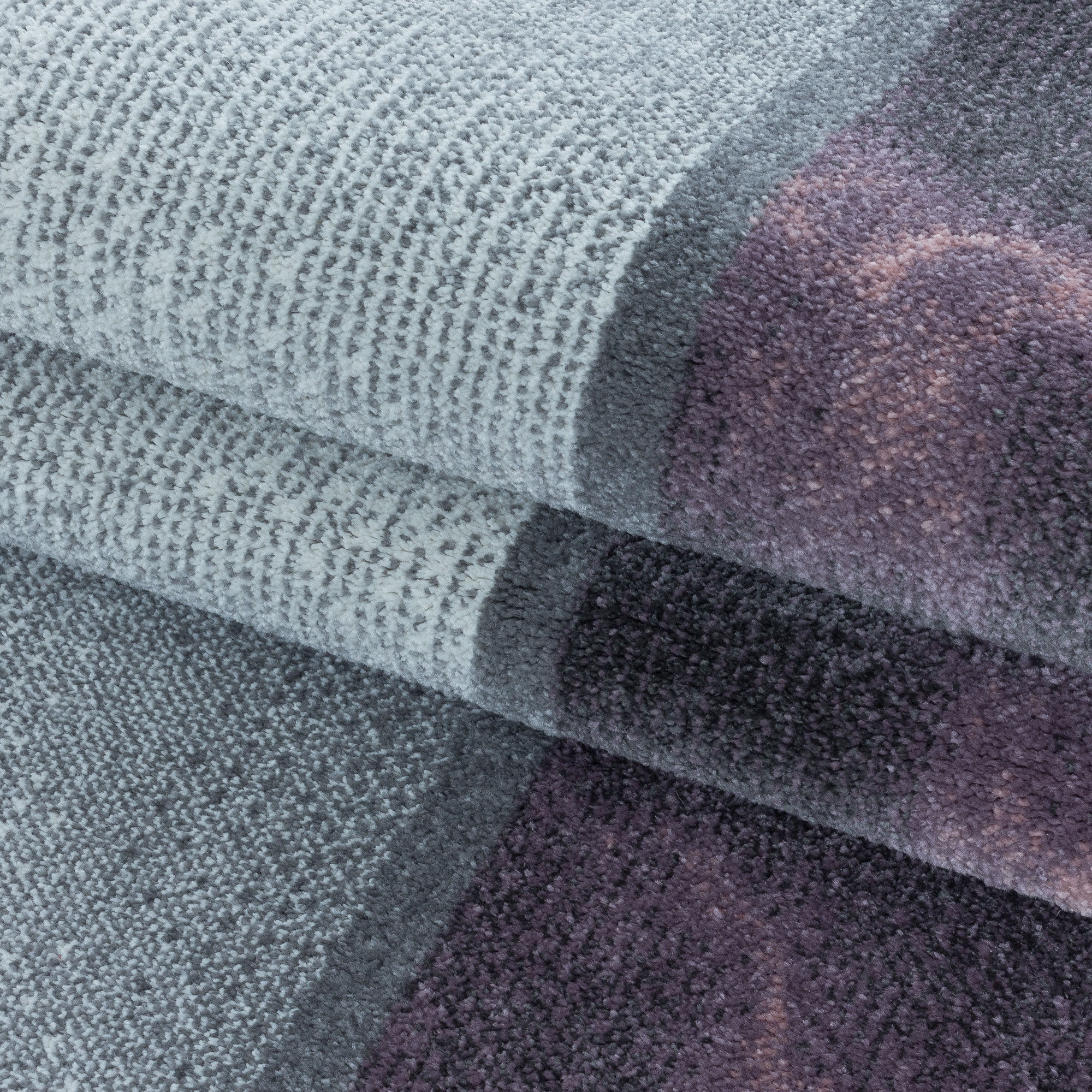 Ayyildiz Teppiche Teppich »OTTAWA 4201«, rechteckig, 8 mm Höhe, Karo Muster, Kurzflor, Wohnzimmer