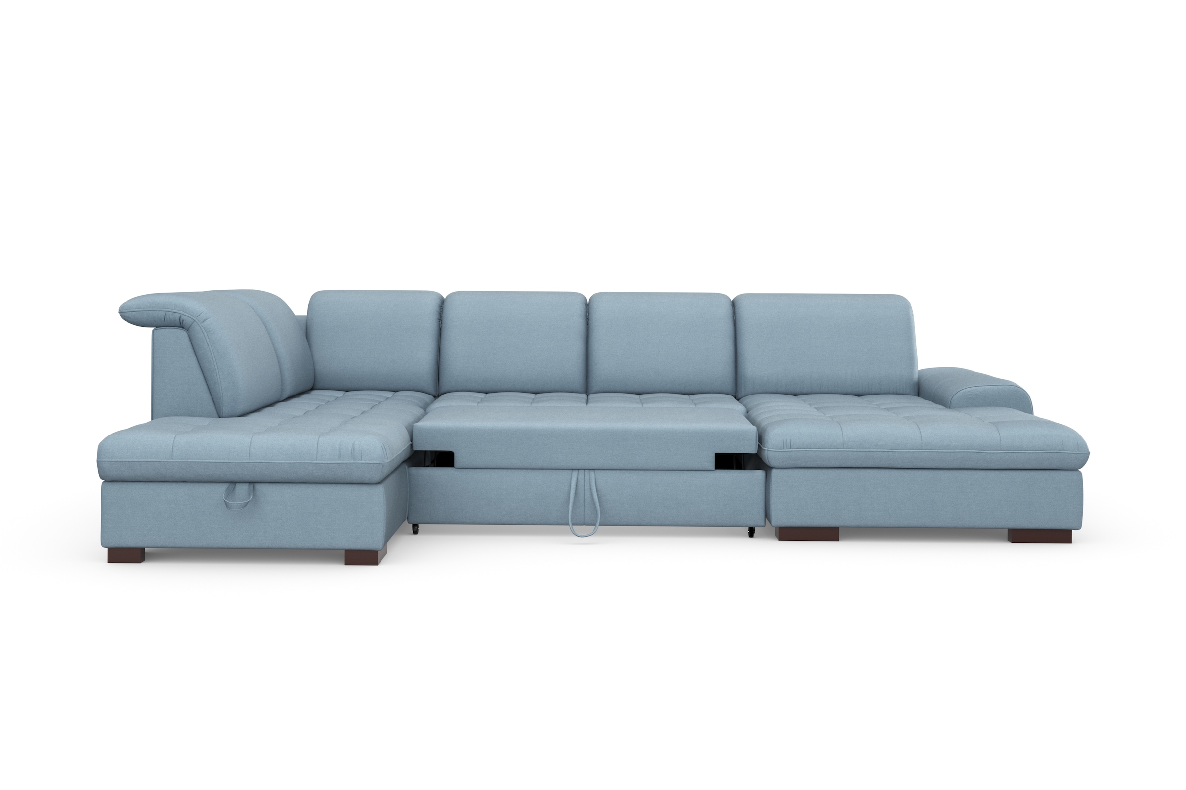sit&more Wohnlandschaft »Luxor U-Form«, wahlweise mit Bettfunktion, Bettkasten und Kopfteilverstellung
