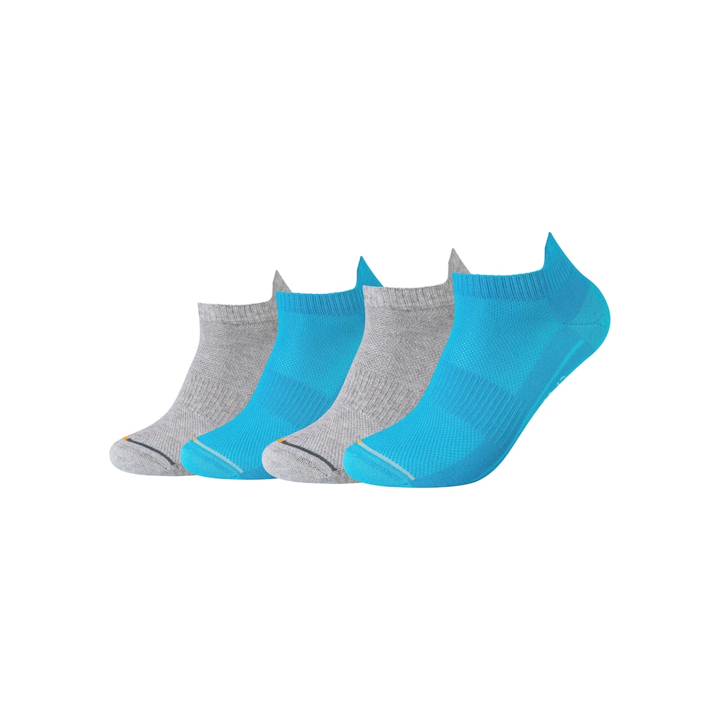 Camano Sneakersocken, (Packung, 4er-Pack), mit Micro-Plüsch an Ferse und Zehen