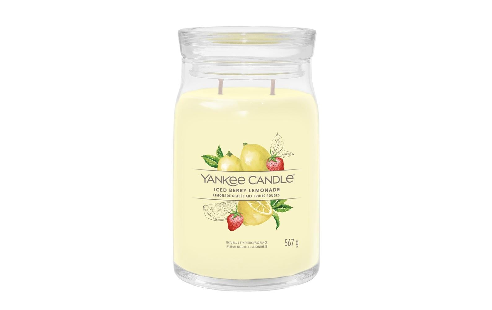 Image of Duftkerze "Yankee Candle Signature Iced Berry Lemonade Signature Large Jar"