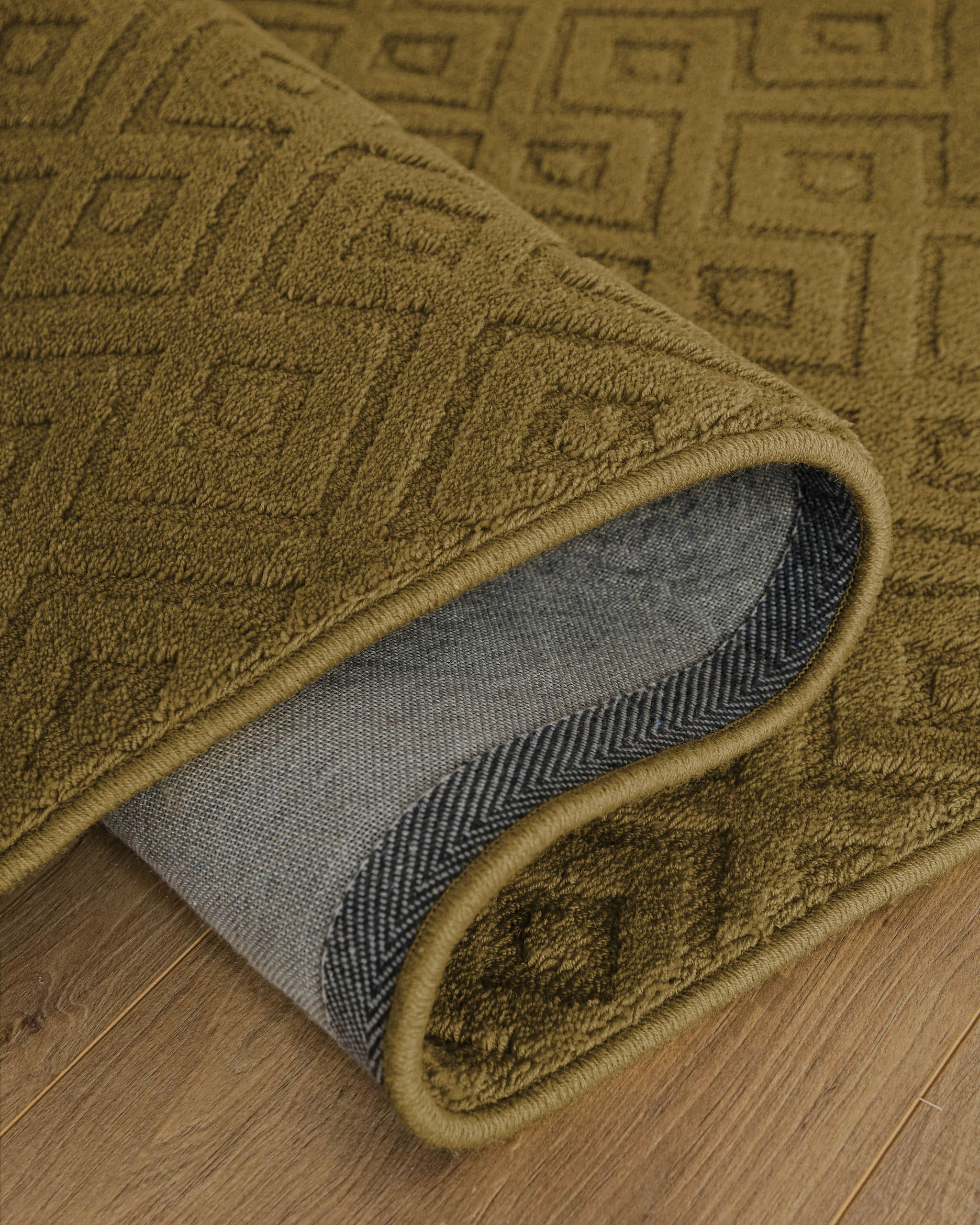 Wecon home Teppich »Castello TWO« rechteckig 7 mm Höhe Schurwolle, Kurzflor mit Hoch-Tief-Effekt, Wohnzimmer, Rautenmuster