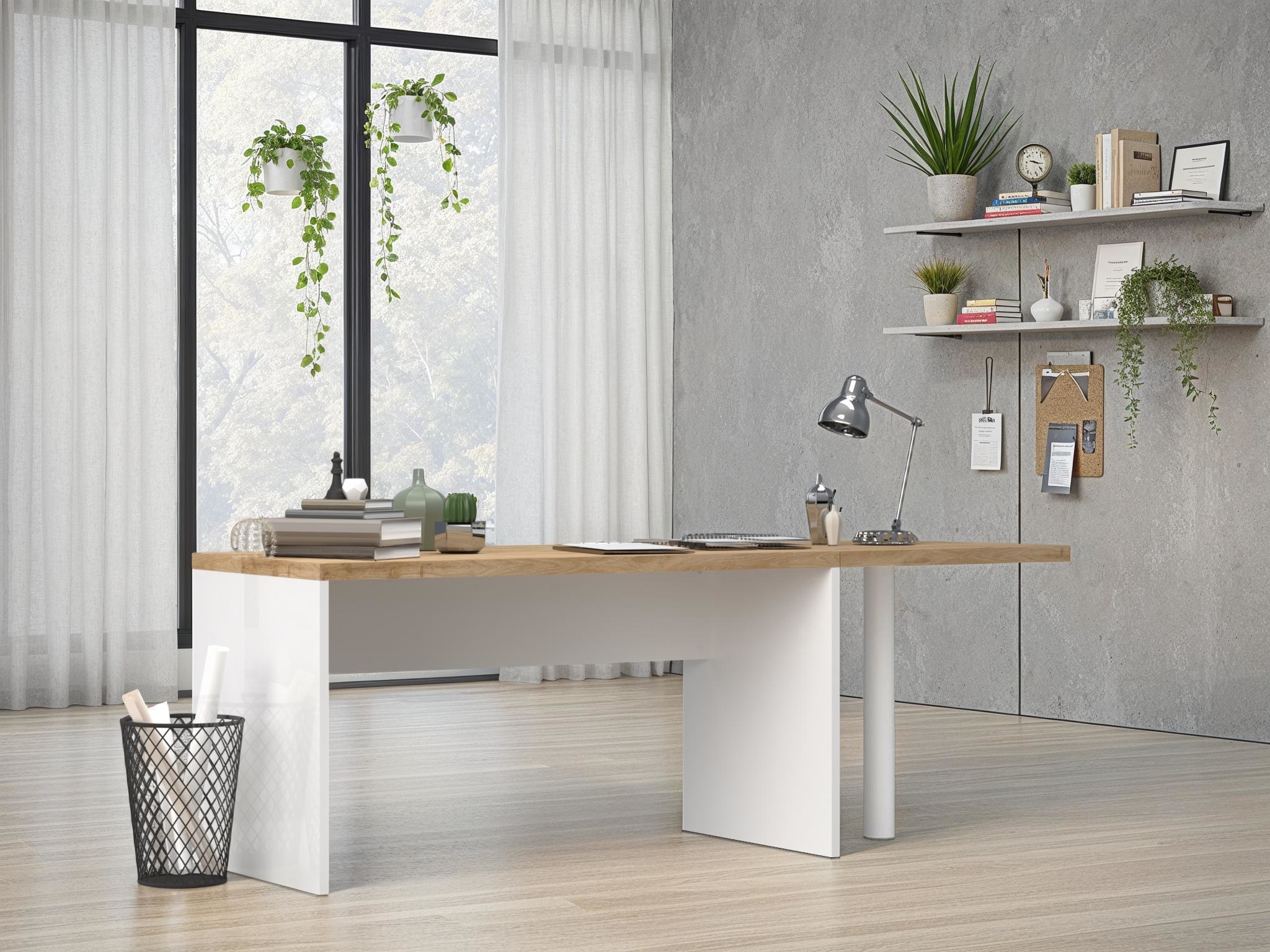 INOSIGN Schreibtisch »Easy, Computertisch – 38 mm Platte, perfekt fürs Büro & Homeoffice« Breite 138 cm, in 2 Grössen, optional erweiterbar
