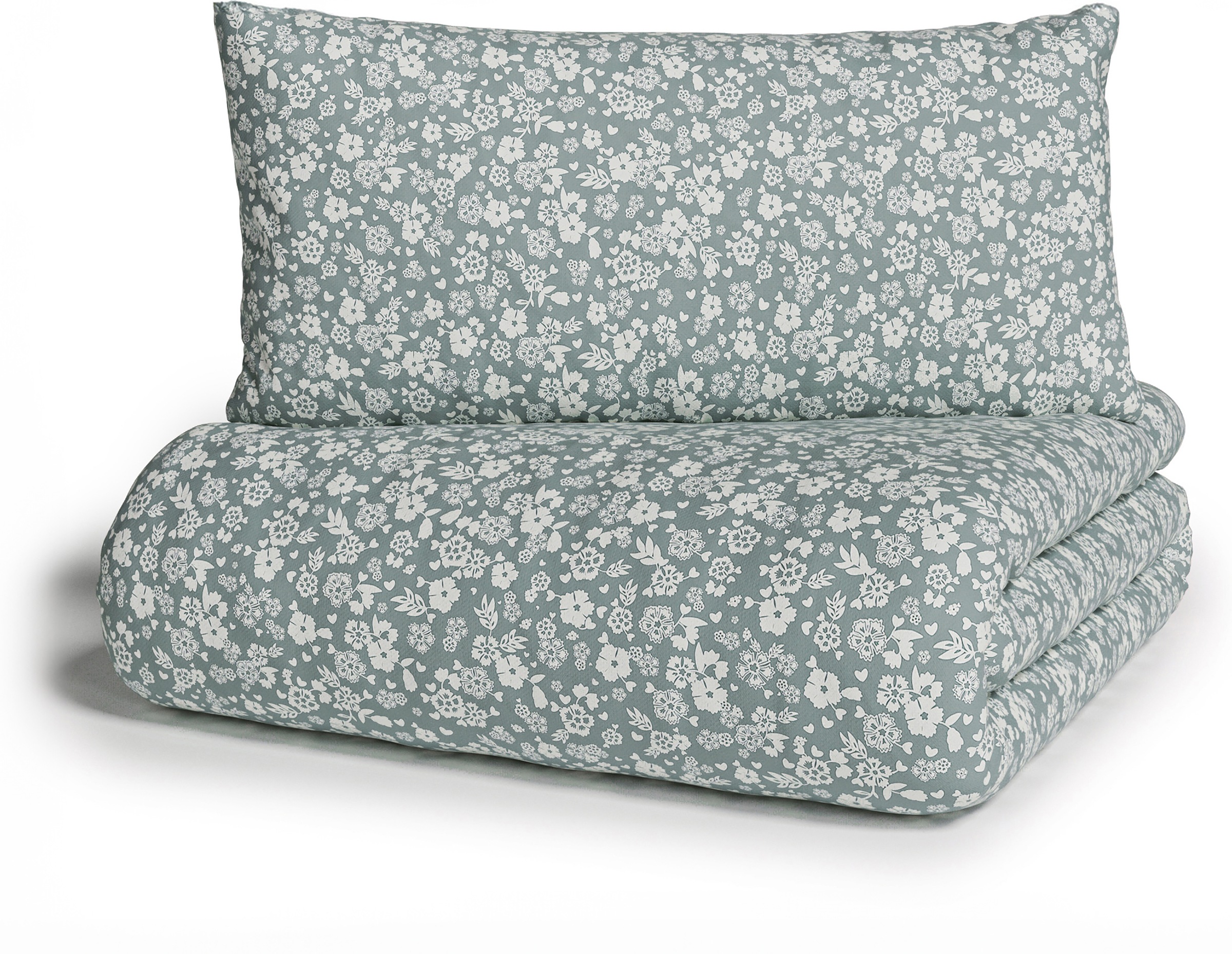 Image of GOODproduct Bettwäsche "Mariby" 2 Stk. mit feinem Blümchen Design, skandinavisch, romantische Bettwäsche