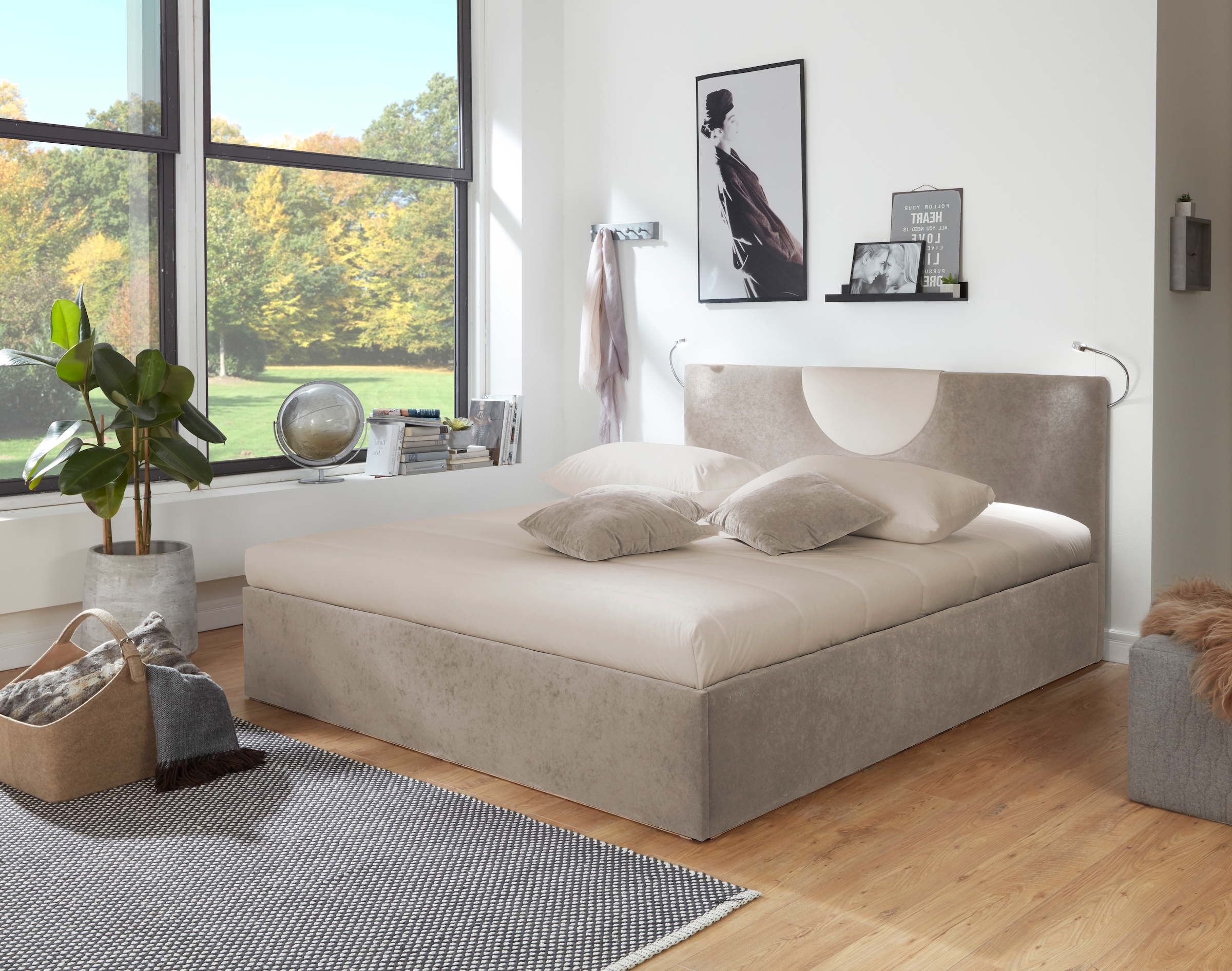 Westfalia Schlafkomfort Polsterbett »Pisa in verschiedenen Härtegraden und Grössen« wahlweise mit oder ohne Bettkasten