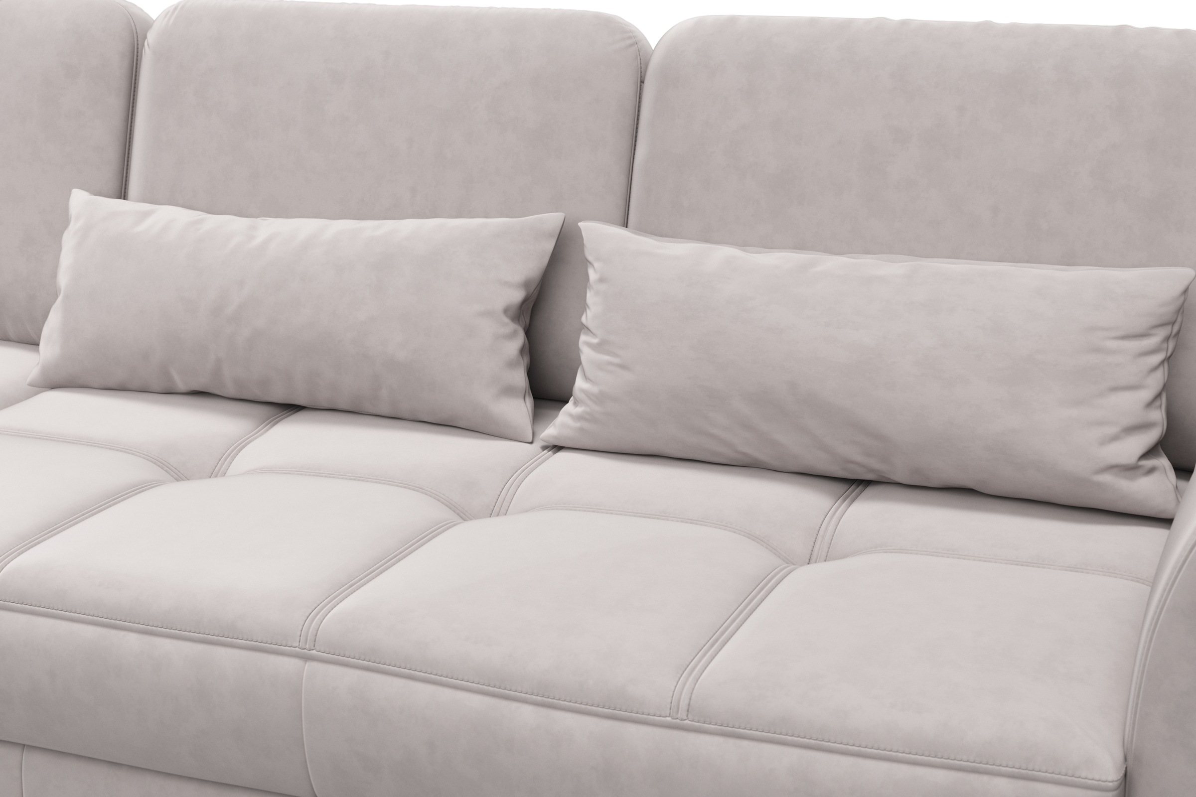 sit&more Ecksofa »Bendigo L-Form«, inklusive Sitztiefenverstellung, Bodenfreiheit 15 cm, 2 Fussfarben