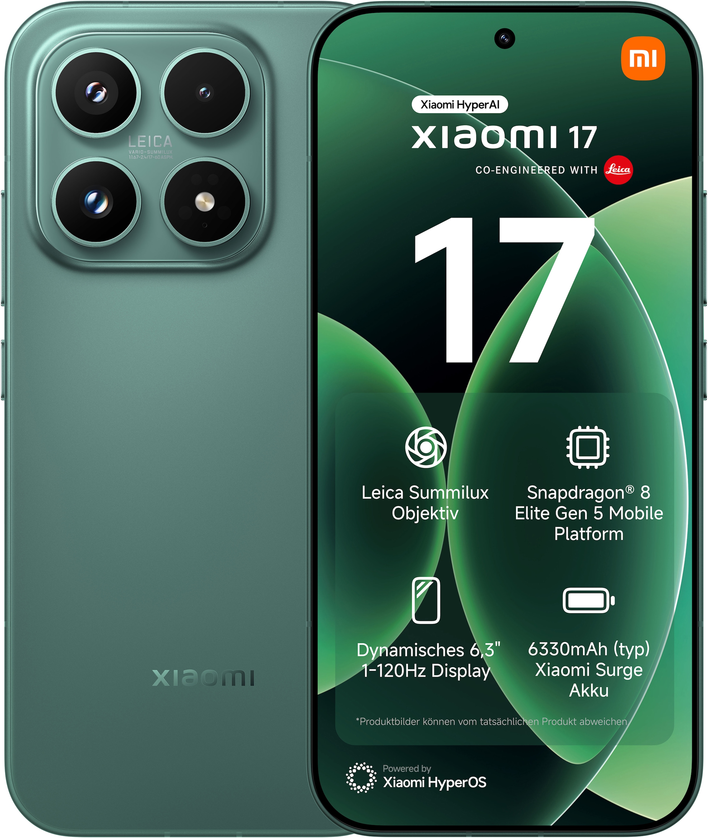 Xiaomi Smartphone »17 12+512 GB« Venture Green