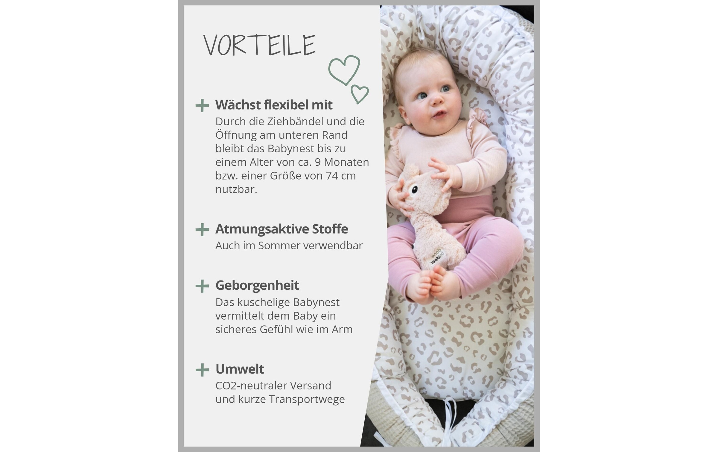 Bettnestchen »Ullenboom Leo 55 x 95 cm«