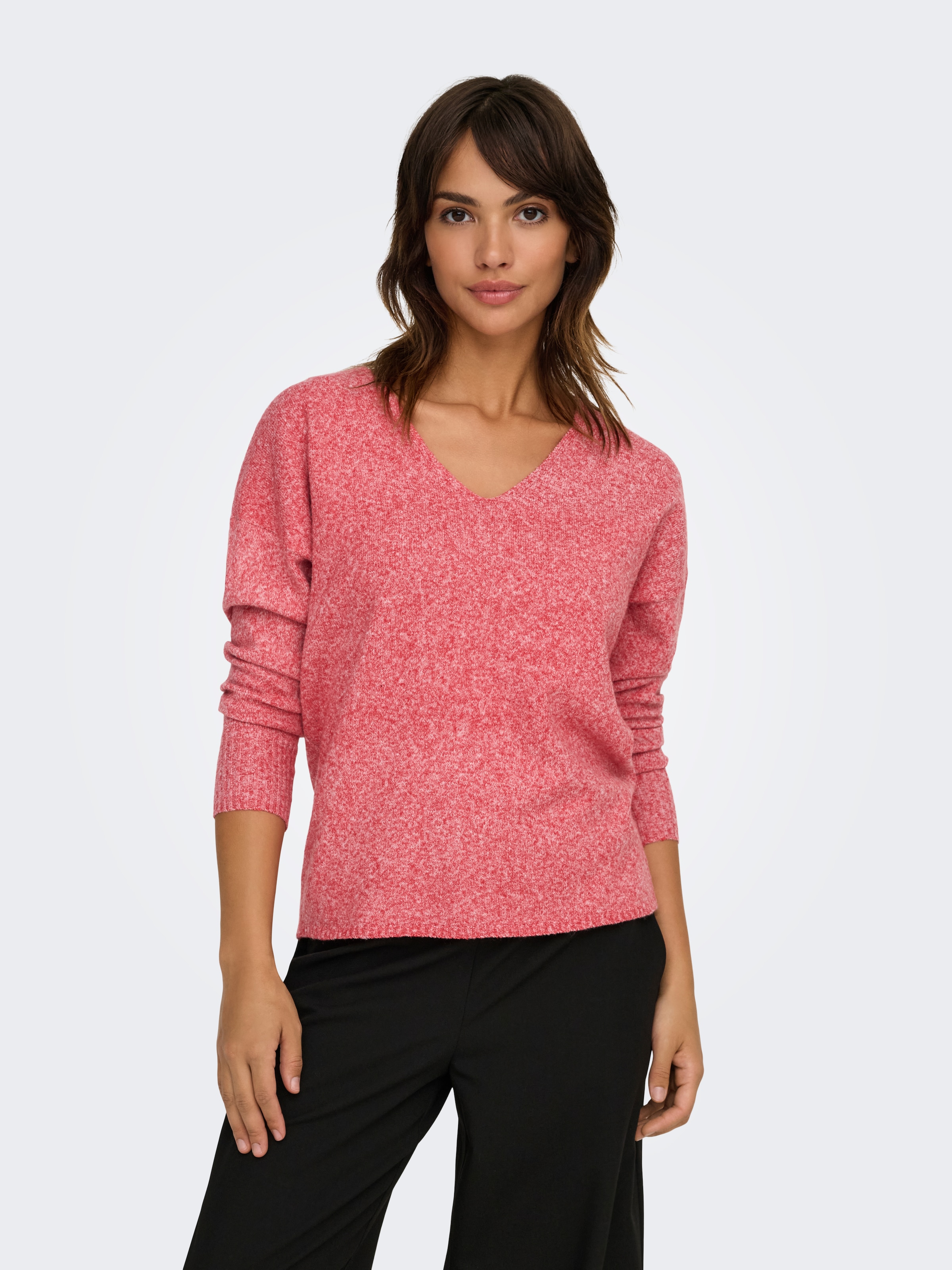 ONLY V-Ausschnitt-Pullover »ONLRICA LIFE L/S V-NECK PULLO KNT NOOS«