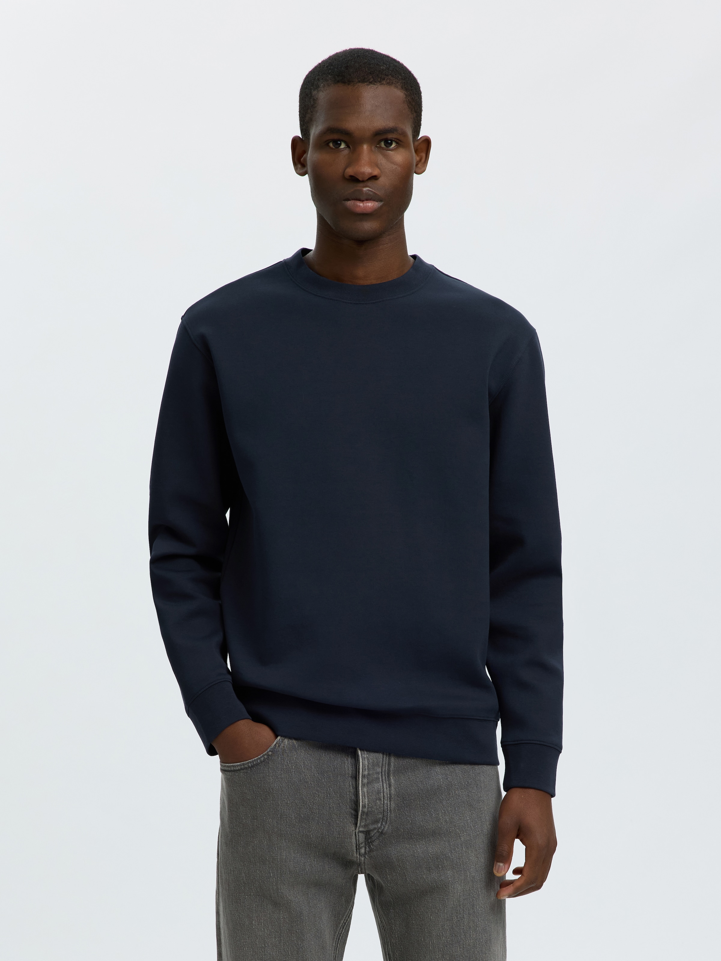 SELECTED Sweatshirt »SLMTOM SOFT CREW NECK SWEAT NOOS«, Baumwollmischung, regular fit
