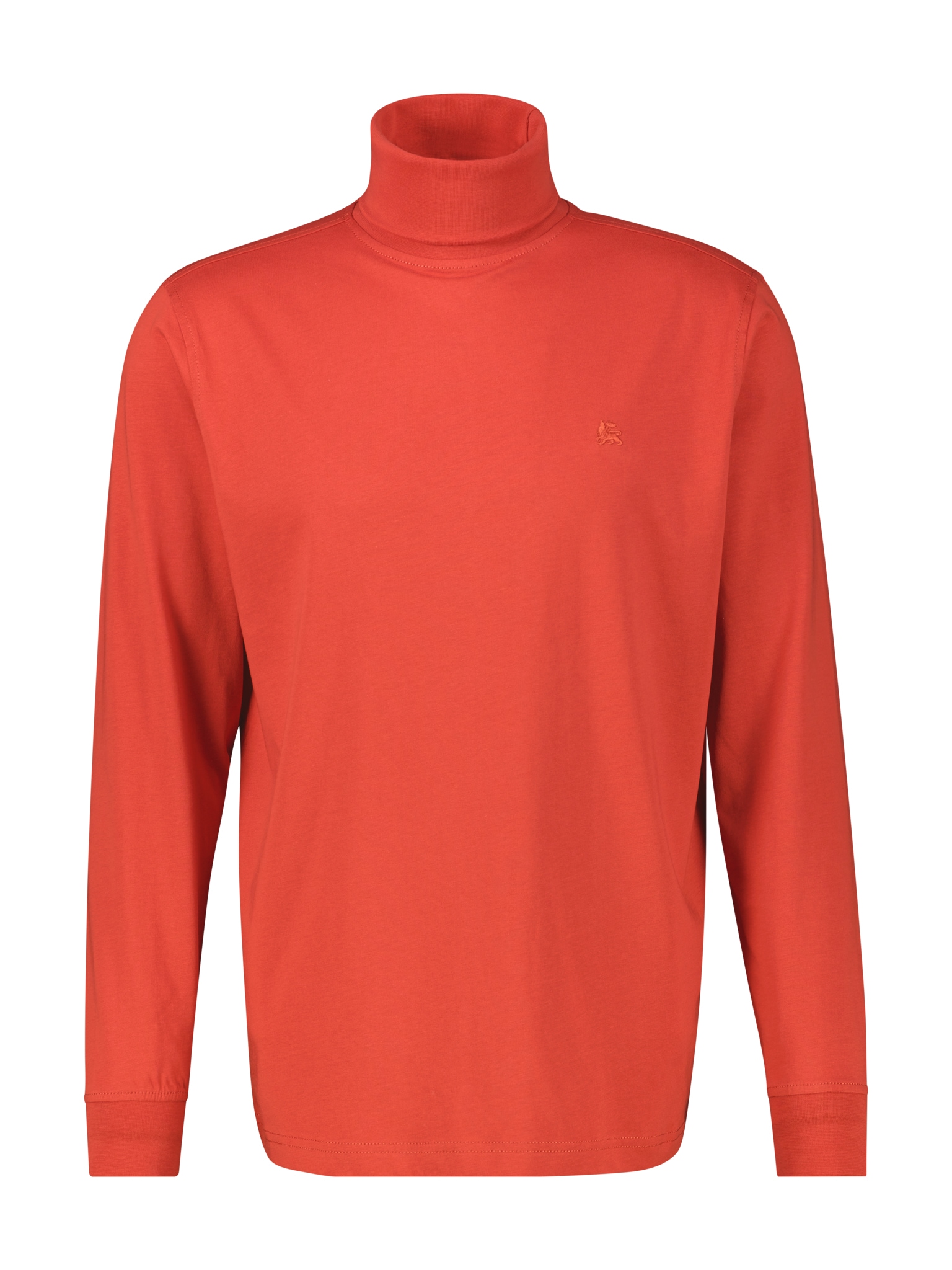 LERROS Rollkragenshirt mit Logo Stickerei