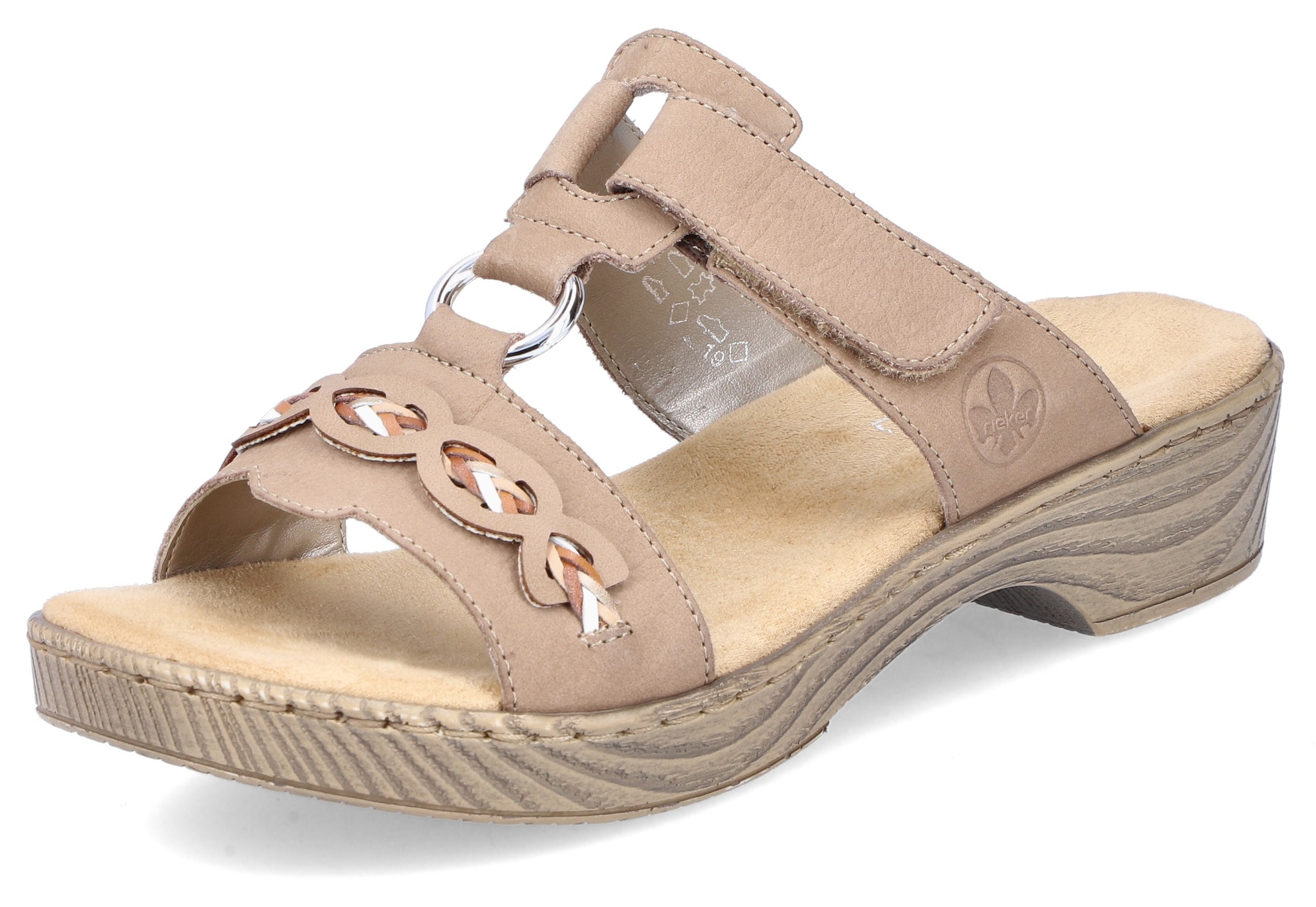 Image of Rieker Pantolette, mit schöner Flecht-Verzierung bei Ackermann Versand Schweiz