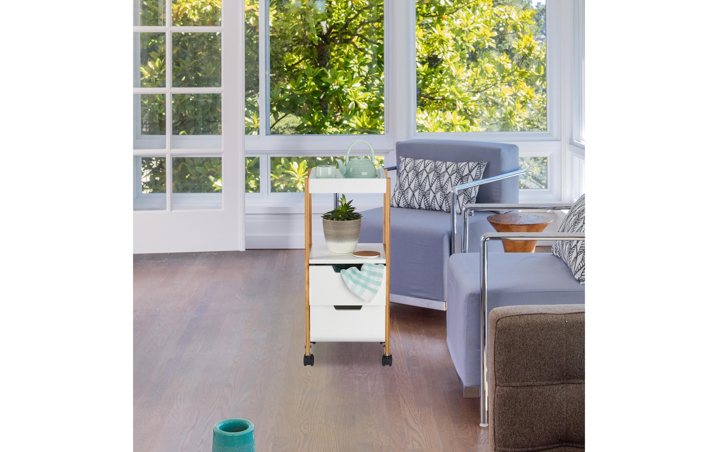 relaxdays Chariot de cuisine »69 x 30 x 30 cm«