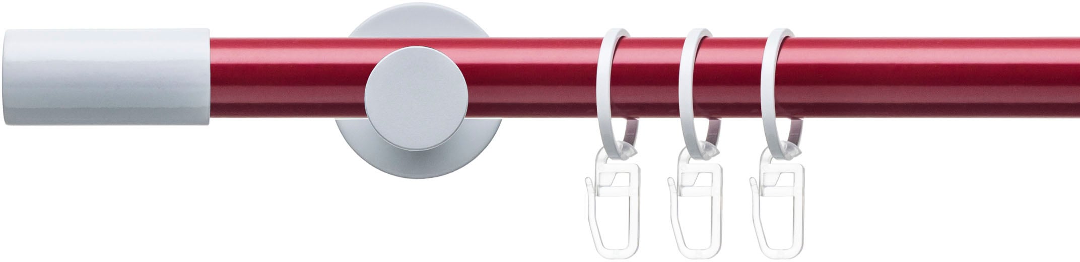 Image of Liedeco Gardinenstange "Fertigstilgarnitur 20 mm Power Celebration Zylinder" Ø 2 mm 1 läufig-läufig Fixmass Gardinenstange Komplett, Farbkombination