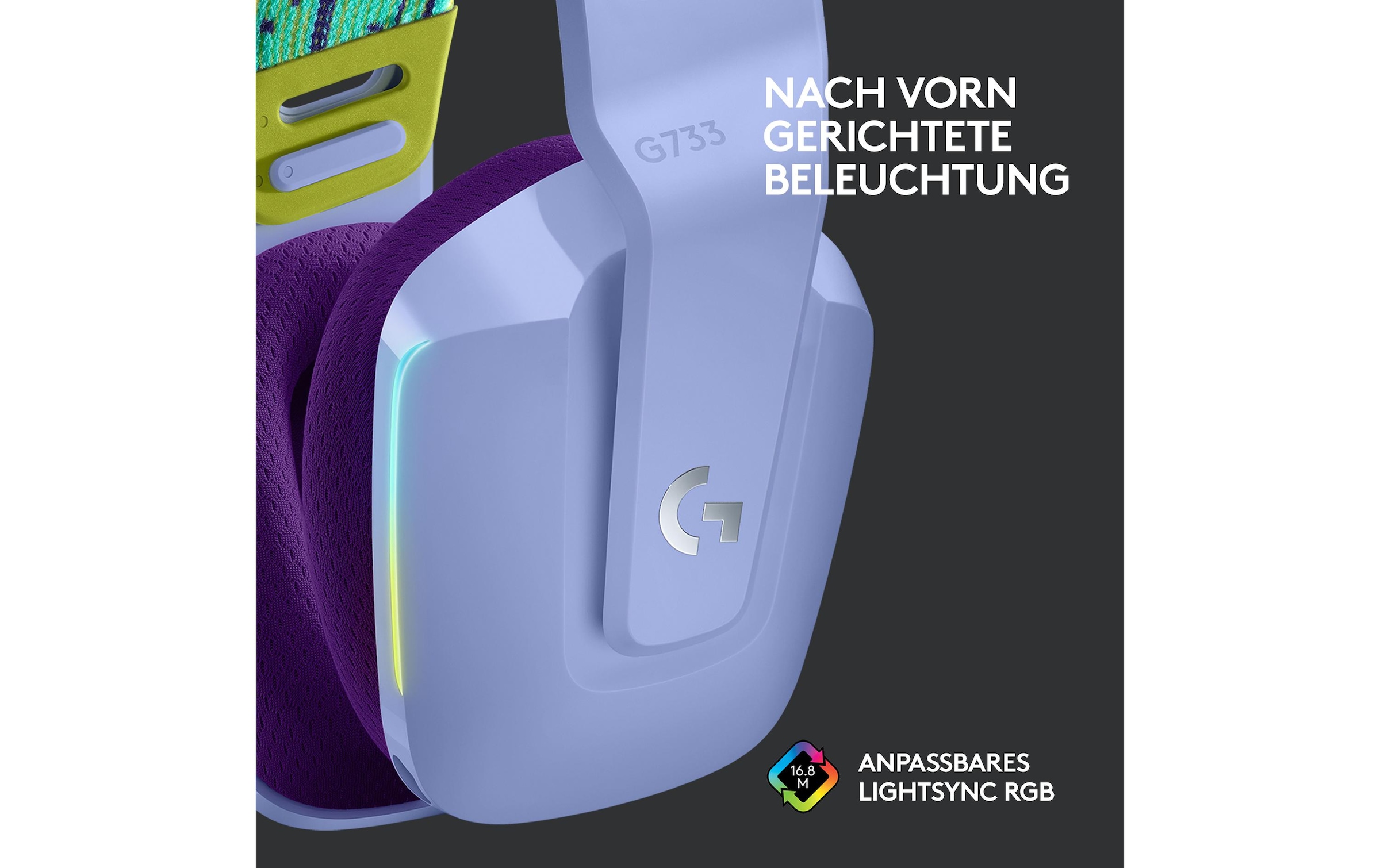 Logitech Gaming-Headset »G733 Lightspeed Lila«