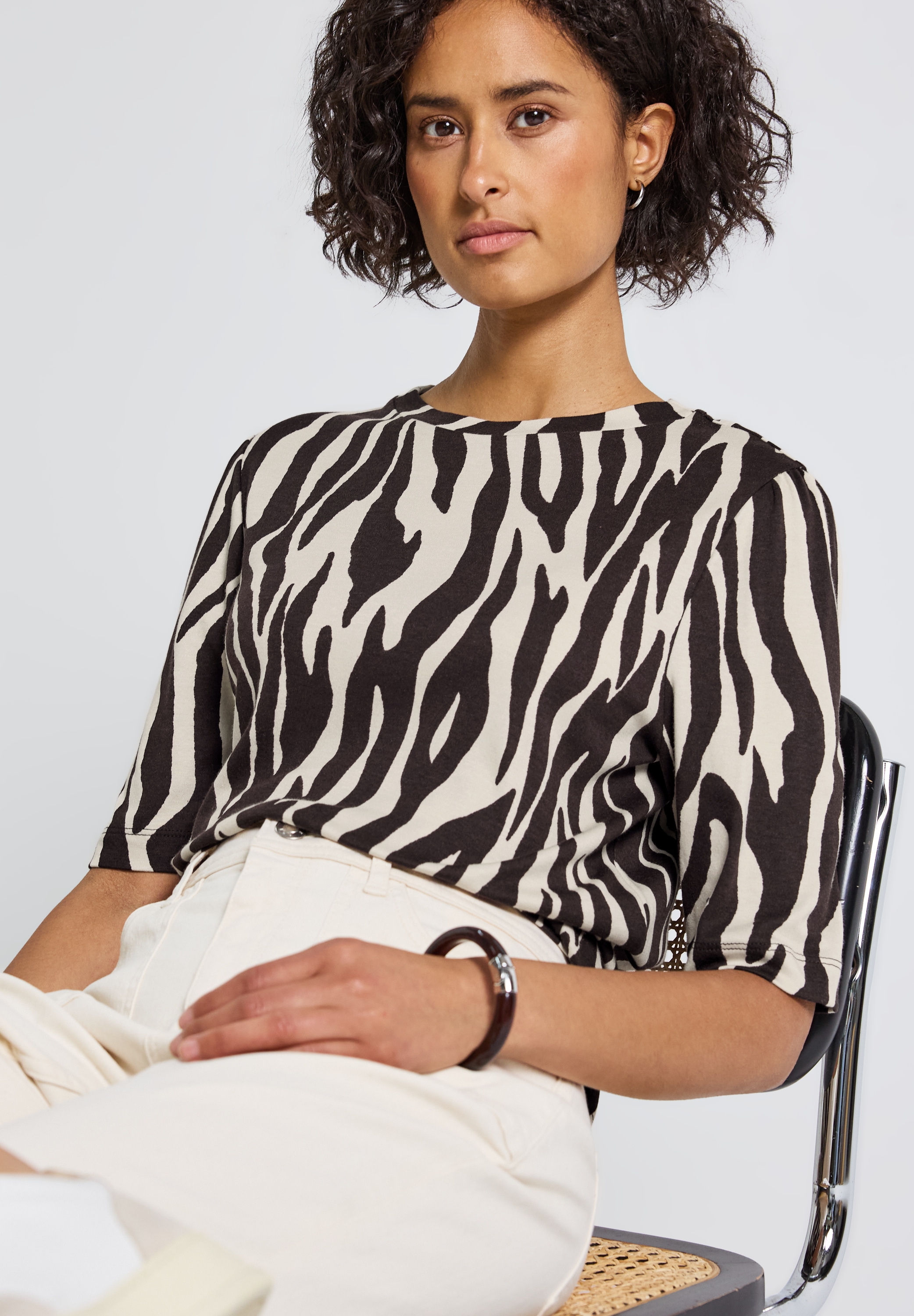 STREET ONE Print-Shirt, mit Animal-Print