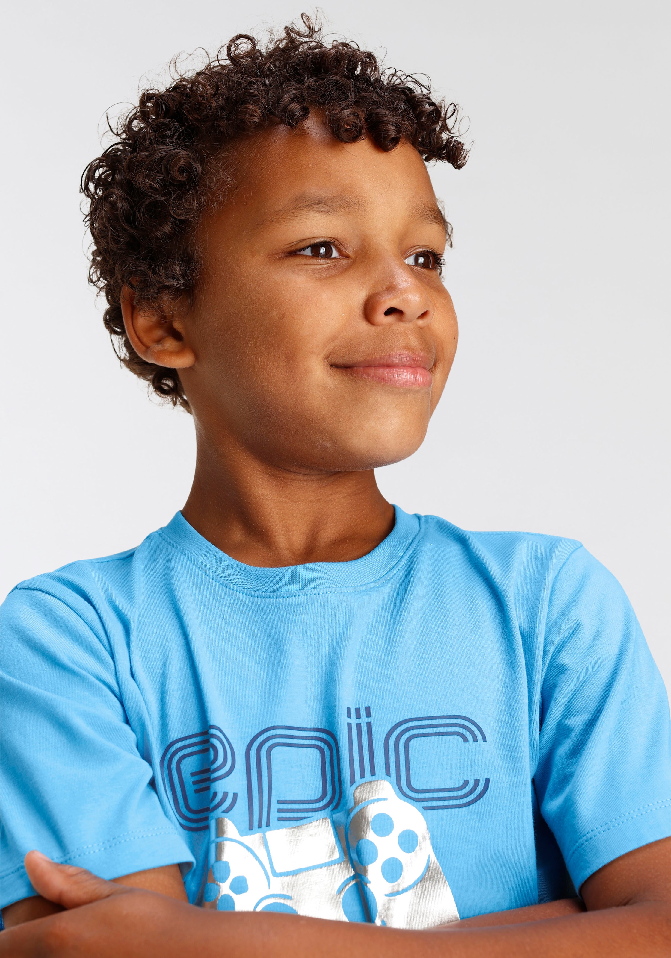 »EPIC T-Shirt auf KIDSWORLD versandkostenfrei GAMING«, Folienprint