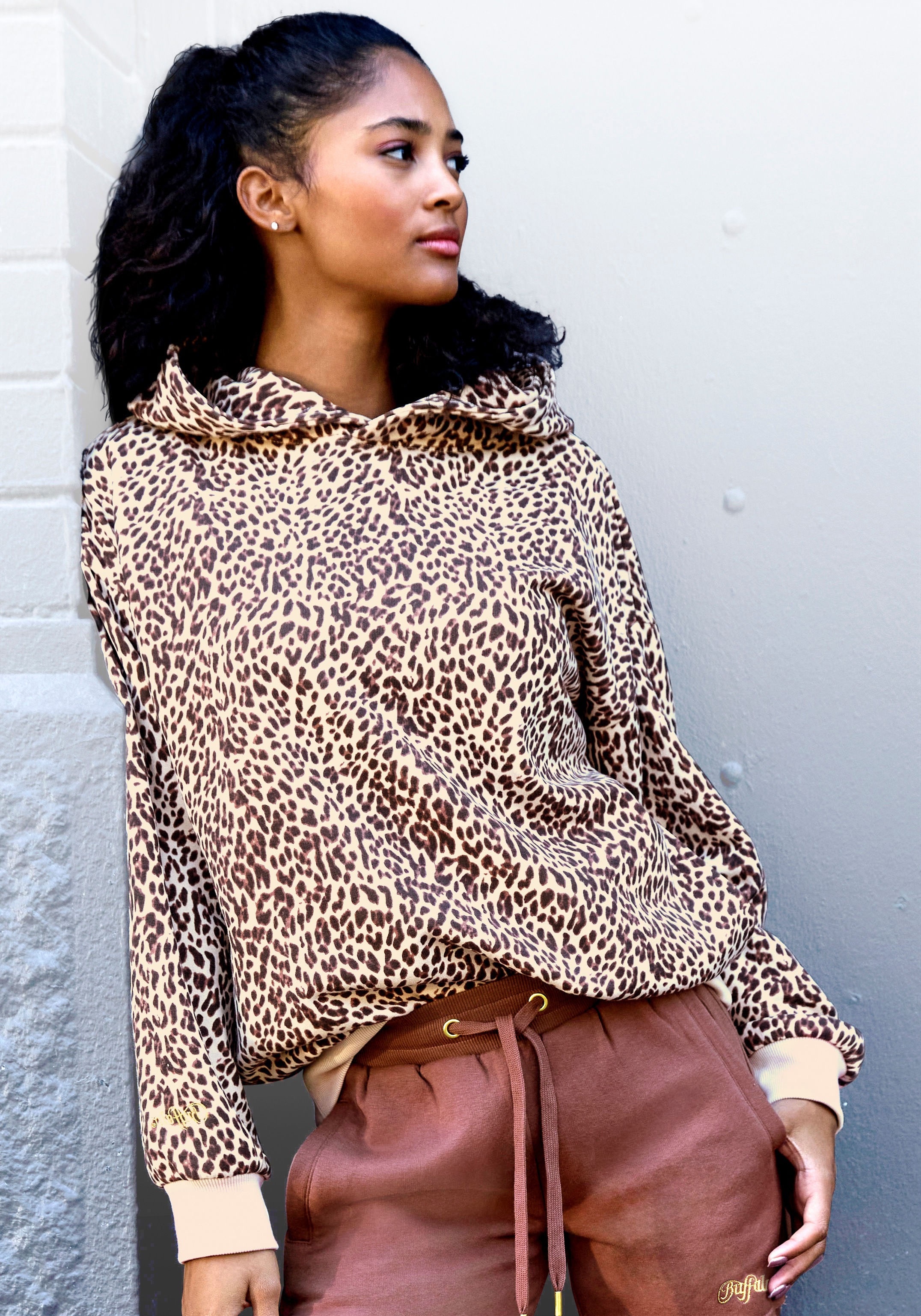 Image of Buffalo Kapuzenpullover in Leo-Optik