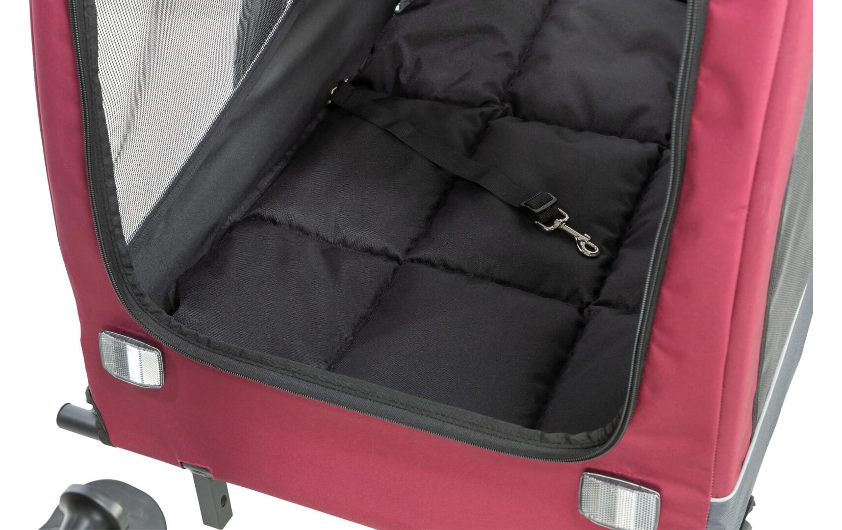 TRIXIE Remorque vélo pour chien »53 x 60 x 60/117 cm« Remorque à vélo pour chiens avec système de fixation rapide