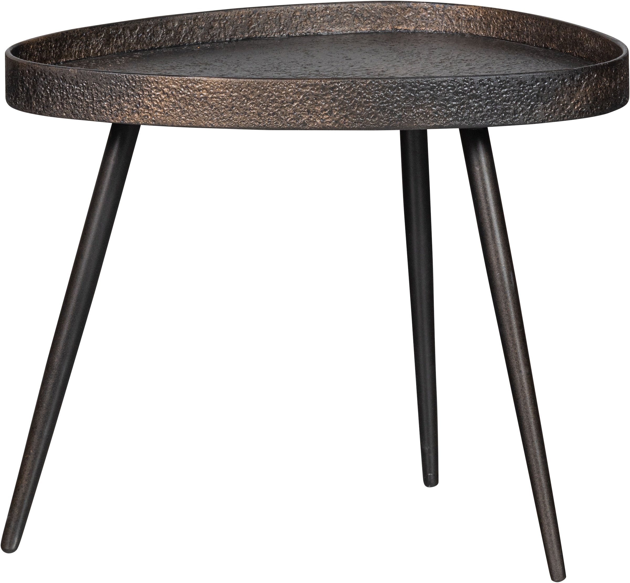 WOOOD Beistelltisch »Crude mit Multiplex-Zinkbeschichtung und Metallbeinen 71 x 52 x 39 cm« Set, 2 Stk. tlg. 2er-Set, unterschiedliche Grössen im Set, Tragkraft je 15 kg