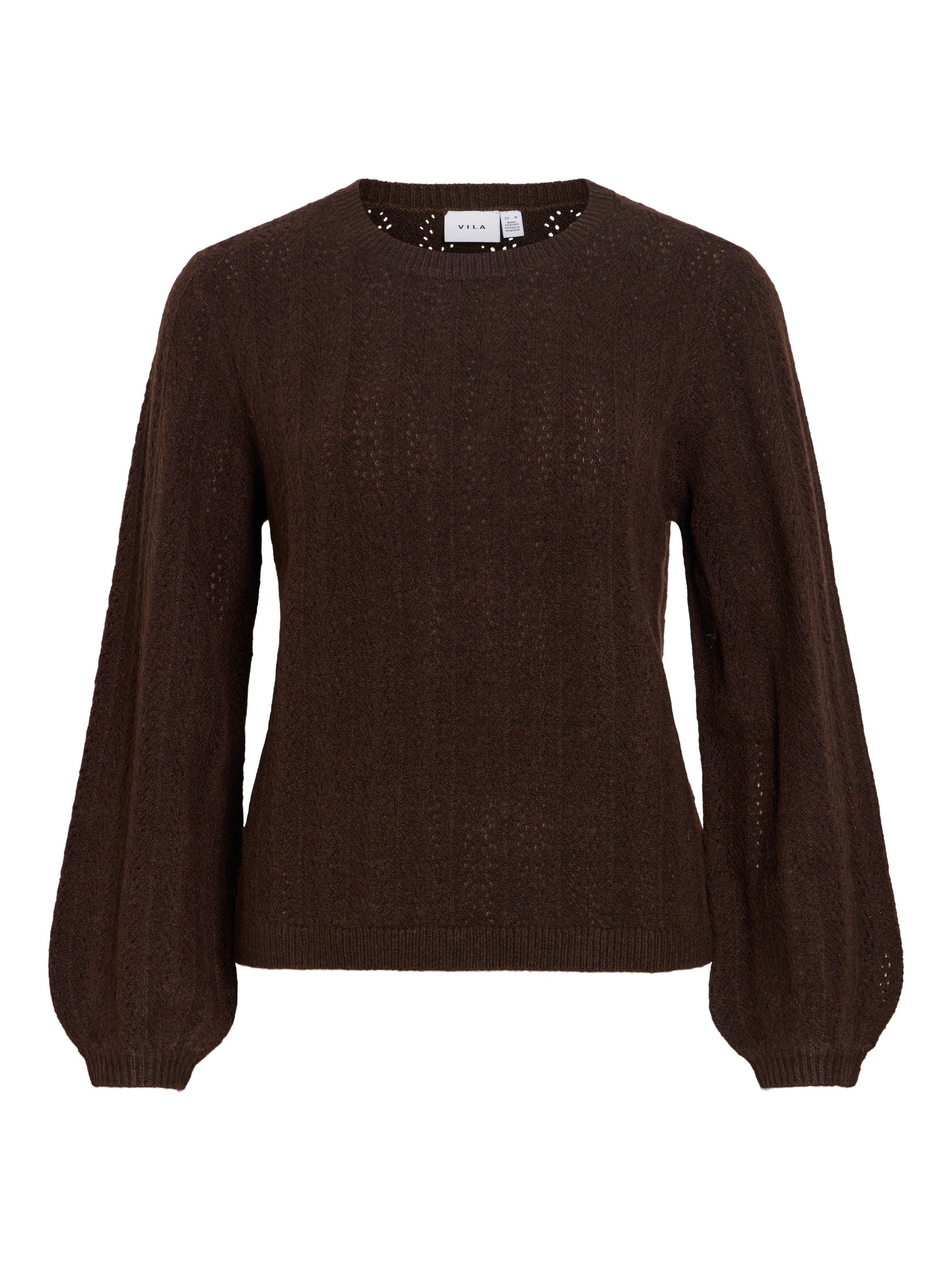 Vila Pull en tricot »VILIGA POINTELLE L/S O-NECK TOP -NOOS« mélange de matériaux