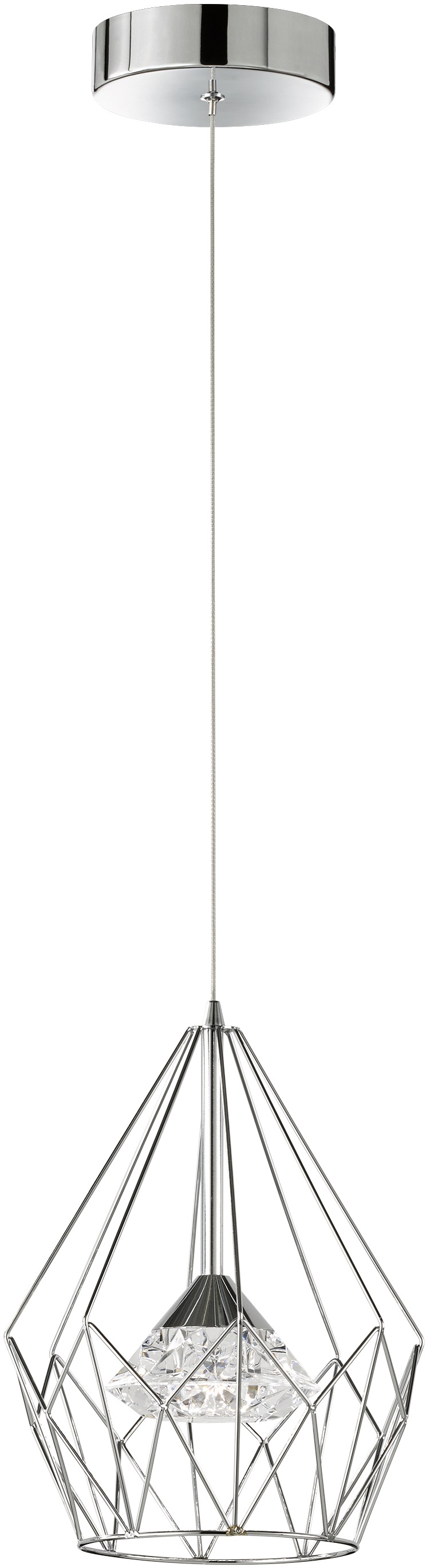 Image of WOFI LED Pendelleuchte »AMY«, LED-Modul, 1 St., Warmweiss, Kristall bei Ackermann Versand Schweiz