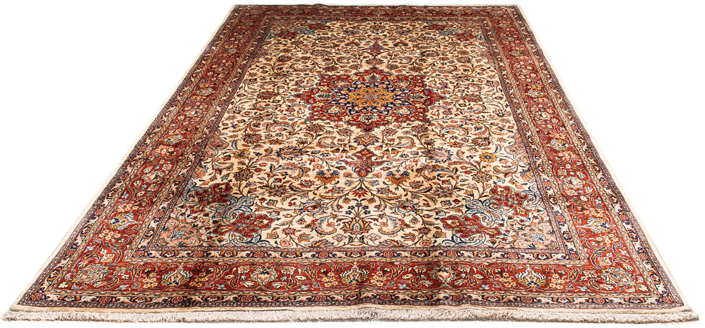 Image of morgenland Orientteppich »Perser - Classic - 310 x 205 cm - beige«, rechteckig, 10 mm Höhe, Wohnzimmer, Handgeknüpft, Einzelstück mit Zertifikat bei Ackermann Versand Schweiz