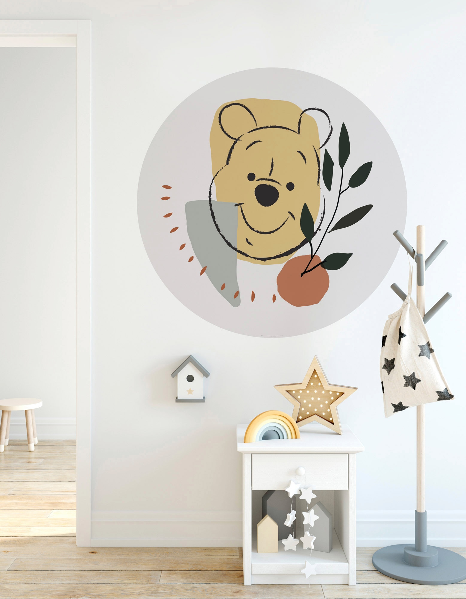 Komar Fototapete »Winnie Pooh Smile«, 125x125 cm (Breite x Höhe), rund und  selbstklebend im %SALE!
