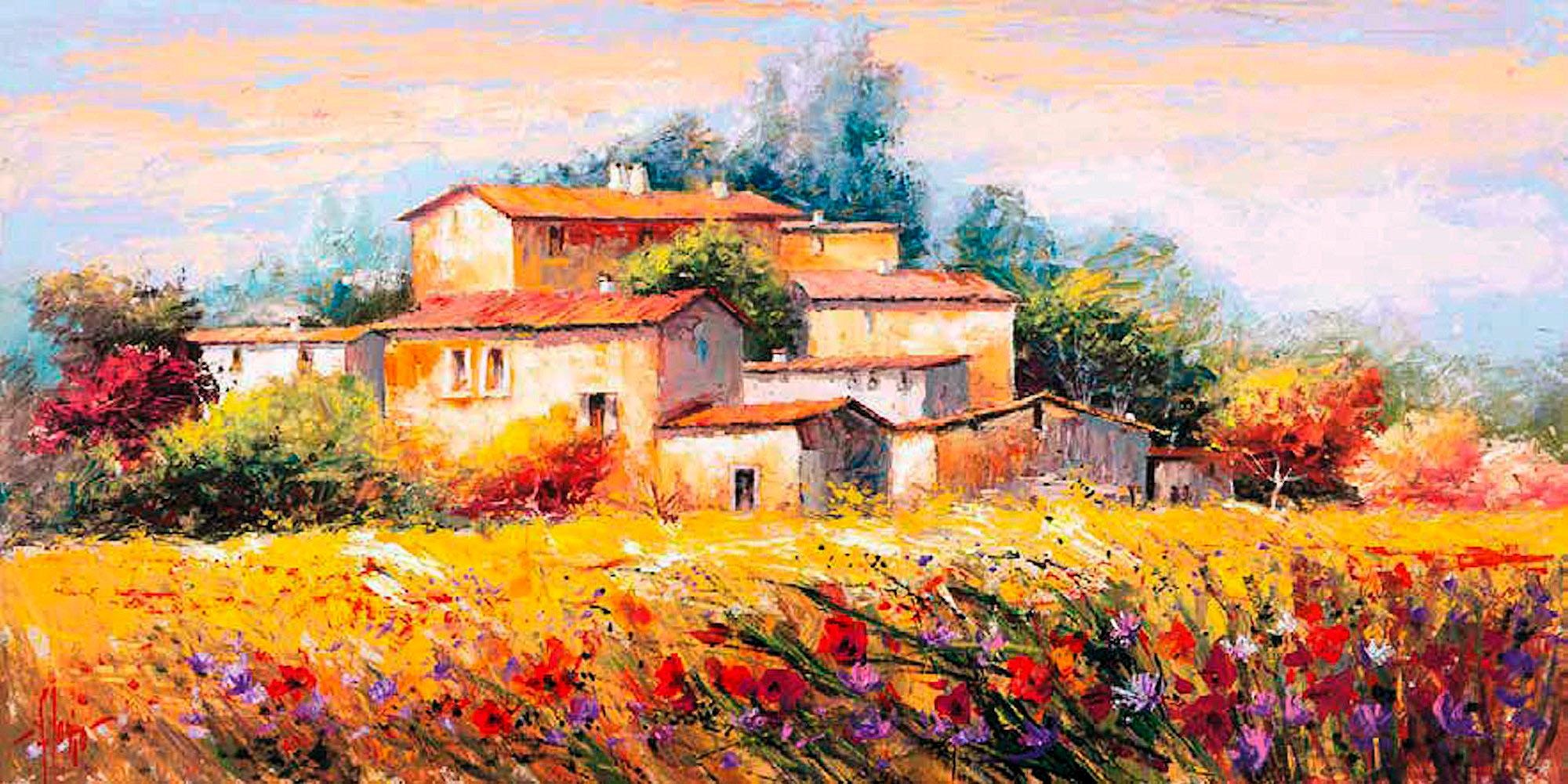 Image of Home affaire Deco-Panel »LUIGI FLORIO / Campo d'estate«, 100/50 cm bei Ackermann Versand Schweiz