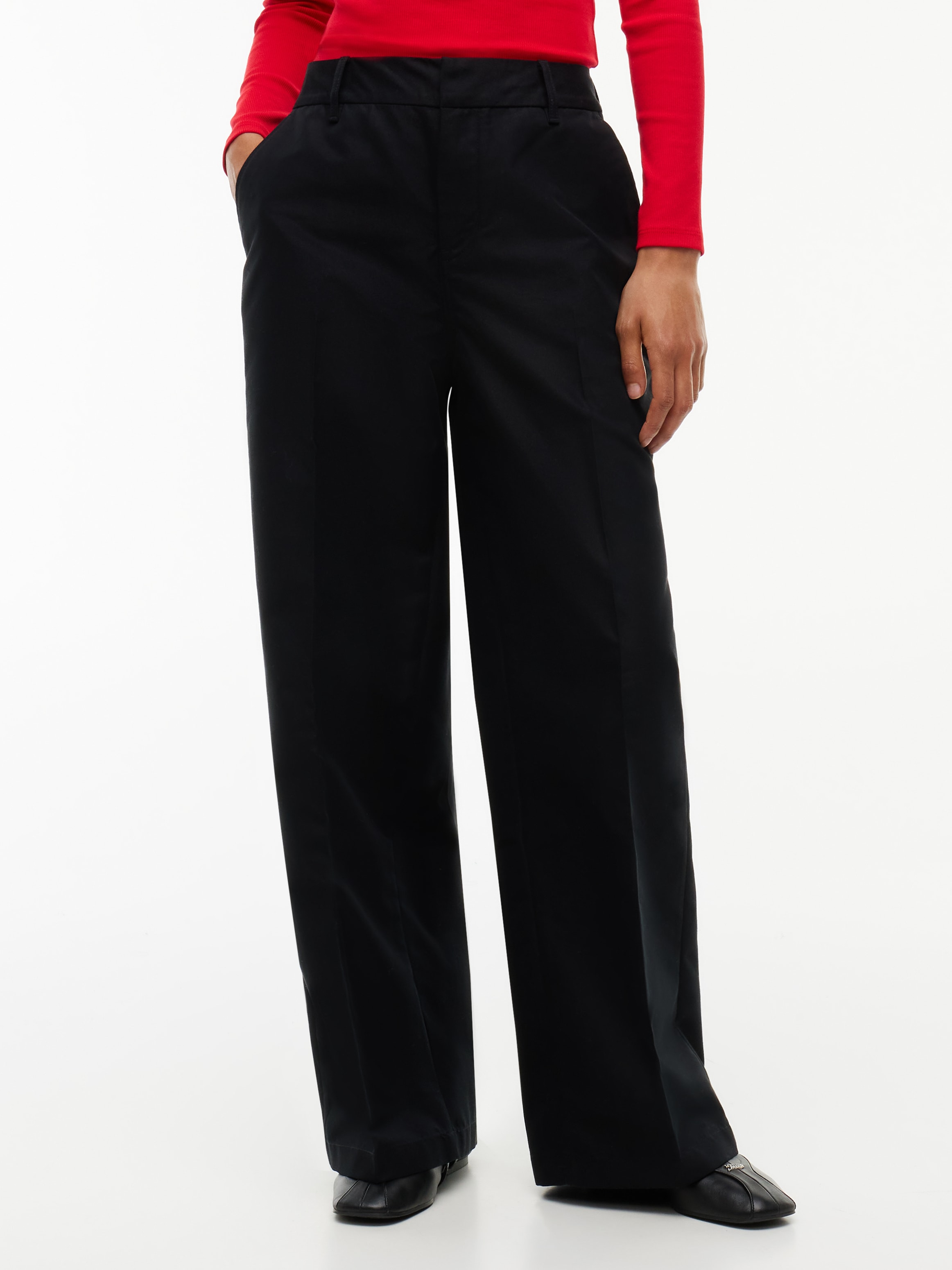 Image of Tommy Jeans Chinos "TJW WIDE LEG CHINO" Baumwollmischung, lässig geschnitten