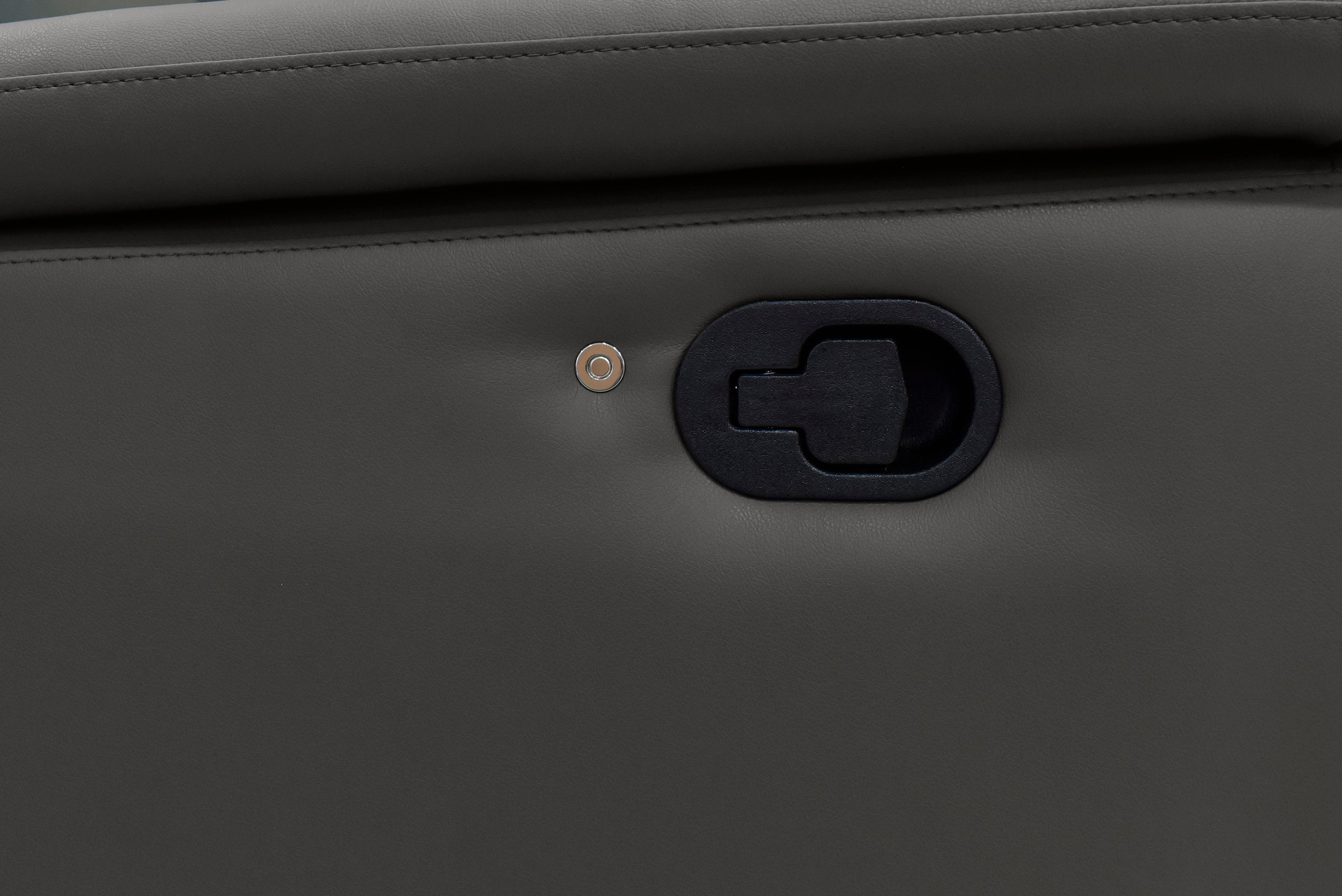 Home affaire 3-Sitzer »Pareli 229cm, manuelle u. elektr. Relaxfunktion in 2 Sitzen« USB, KT-Verstellung, LED Beleuchtung, in Echtleder, Kunstleder, Web